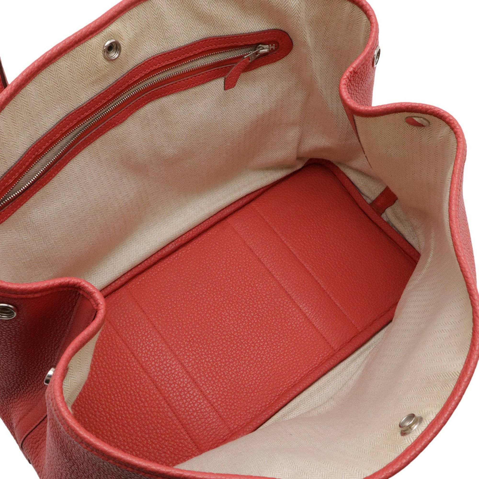 Hermes HERMES Garden PM Tote Bag Handbag Negonda Leather Rose Azalee Pink □O Stamp Size ONE SIZE - 7 Thumbnail