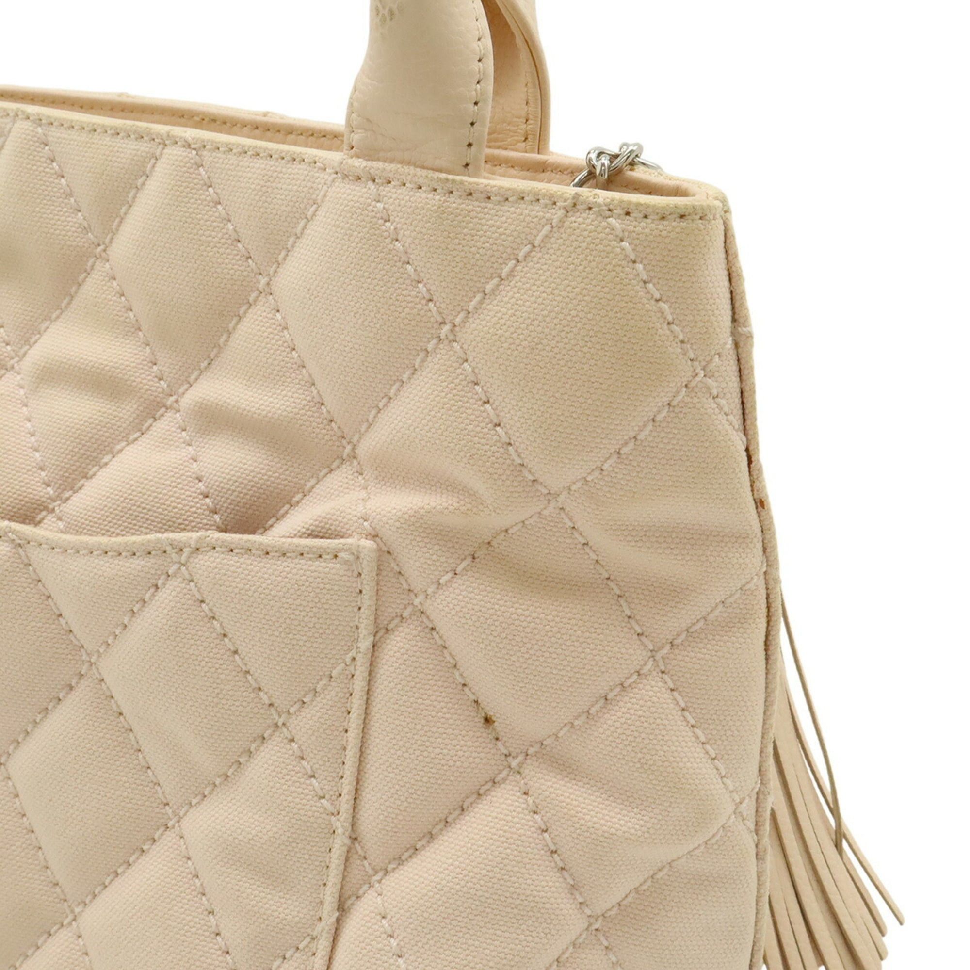 Chanel CHANEL Matelassé Coco Mark Reissue Tote Bag Shoulder Canvas Leather Pink Size ONE SIZE - 9 Thumbnail
