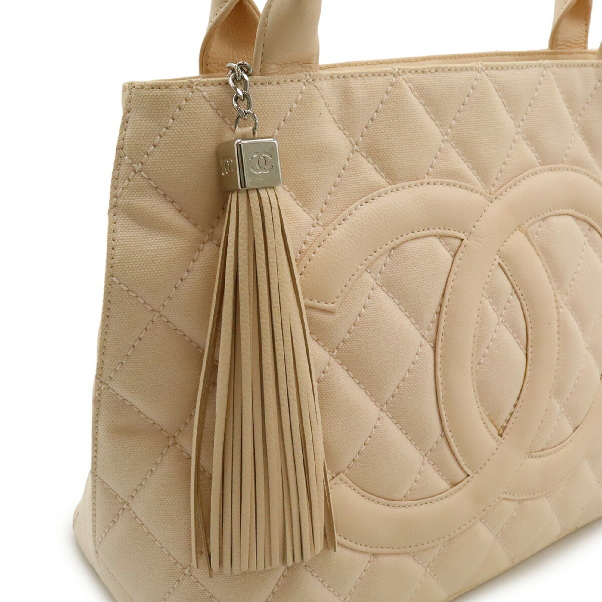Chanel CHANEL Matelassé Coco Mark Reissue Tote Bag Shoulder Canvas Leather Pink Size ONE SIZE - 6 Thumbnail