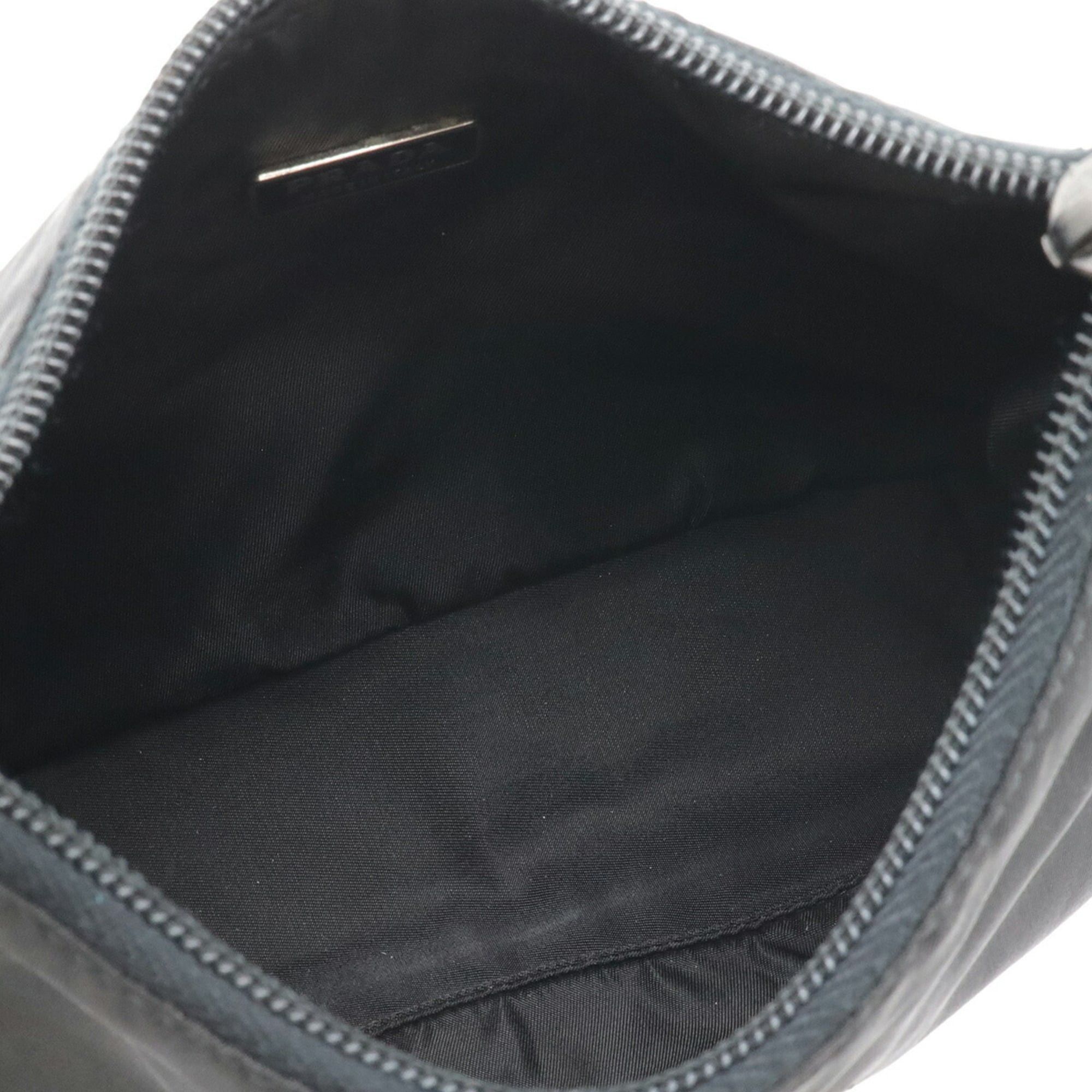 Prada PRADA Triangle Handbag Pouch - Nylon Bag Black (NERO) MV519 Size ONE SIZE - 7 Thumbnail