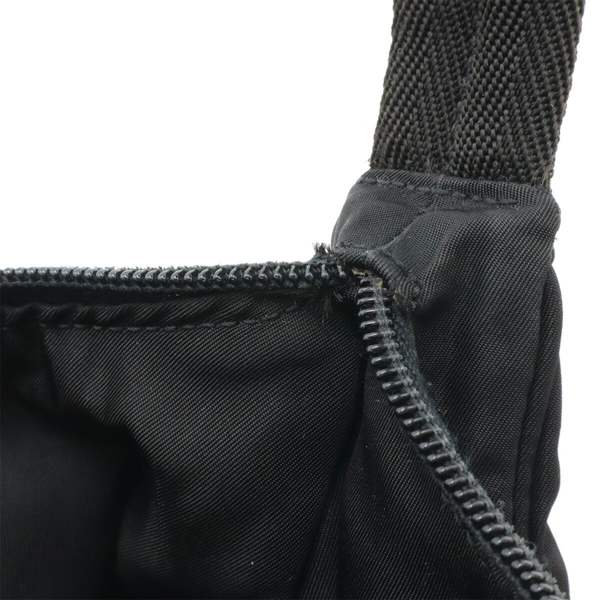 Prada PRADA Triangle Handbag Pouch - Nylon Bag Black (NERO) MV519 Size ONE SIZE - 8 Thumbnail
