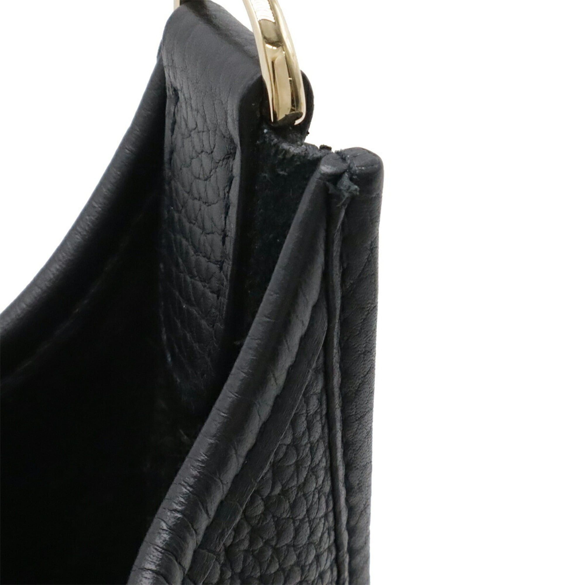 Hermes HERMES Evelyne II 2 PM Shoulder Bag, Taurillon Clemence Leather, Black, □I Stamp Size ONE SIZE - 5 Thumbnail