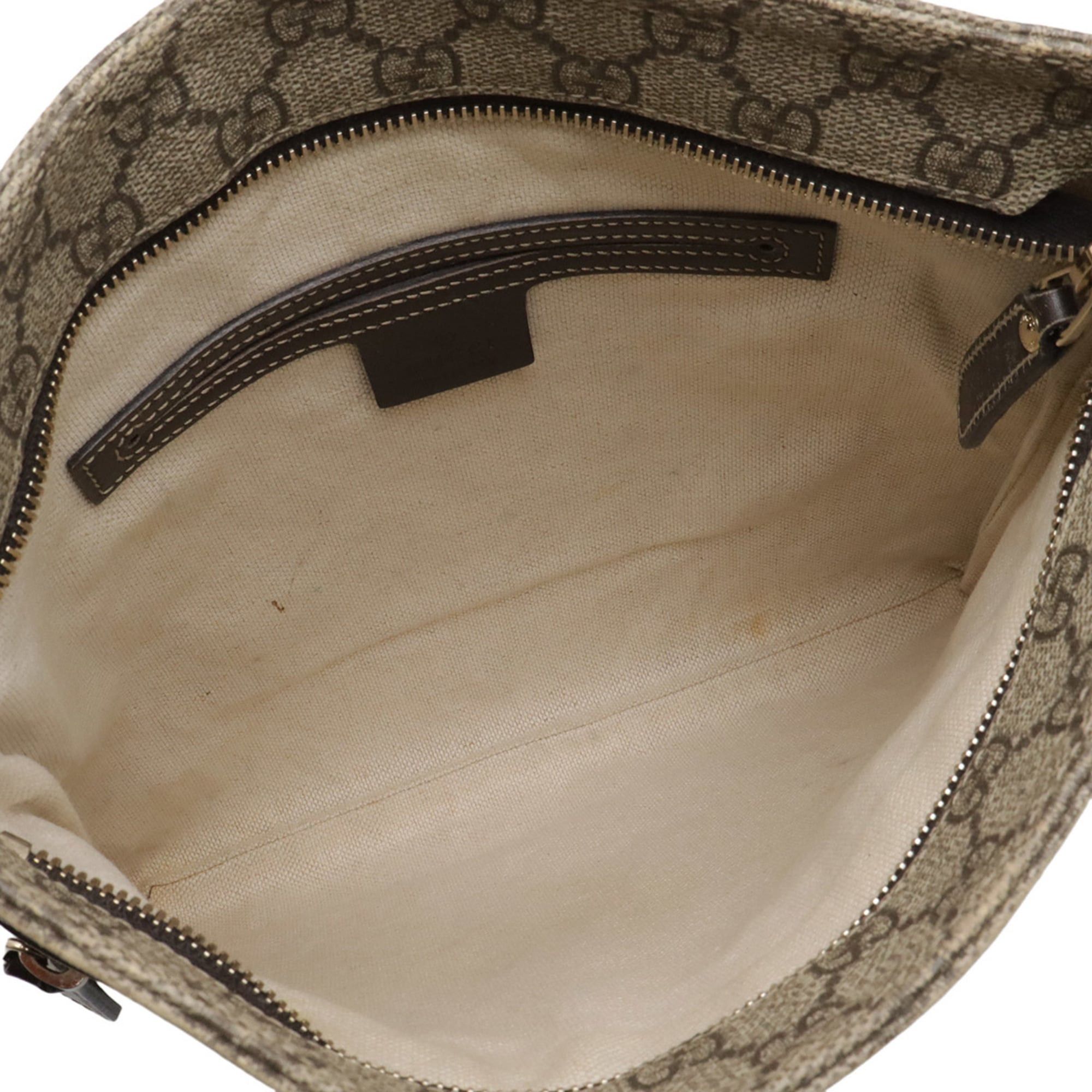 Gucci GUCCI GG Supreme Plus Shoulder Bag, Khaki Beige/Dark Brown, 295257 Size ONE SIZE - 7 Thumbnail