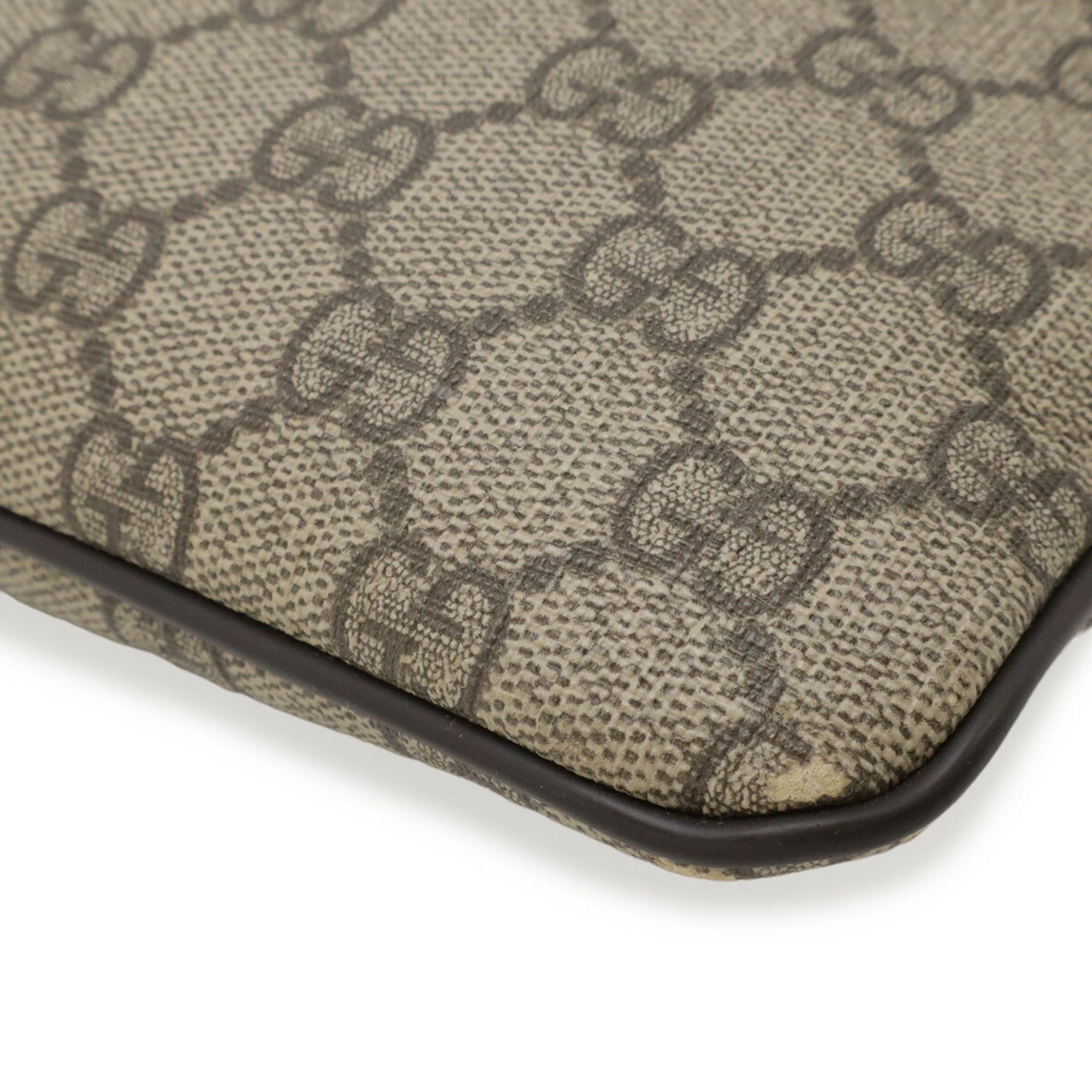 Gucci GUCCI GG Supreme Plus Shoulder Bag, Khaki Beige/Dark Brown, 295257 Size ONE SIZE - 4 Thumbnail