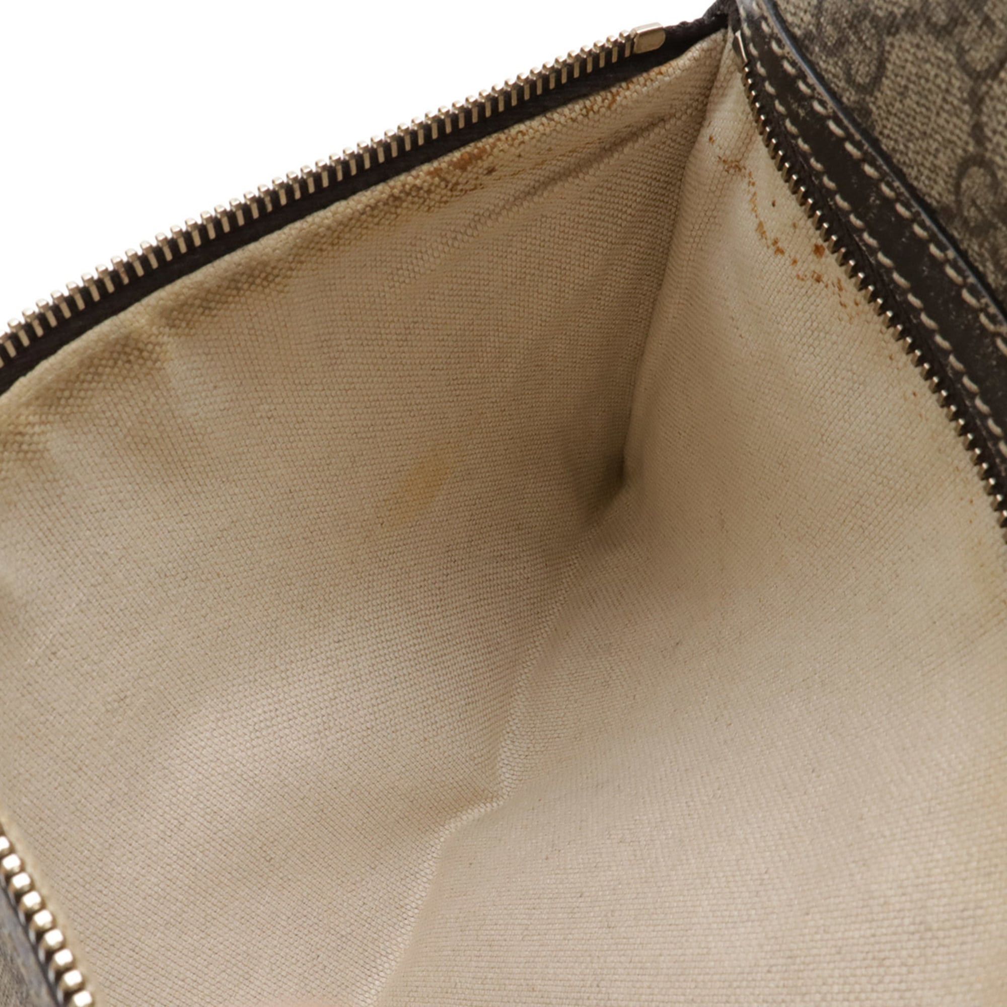 Gucci GUCCI GG Supreme Plus Shoulder Bag, Khaki Beige/Dark Brown, 295257 Size ONE SIZE - 10 Thumbnail