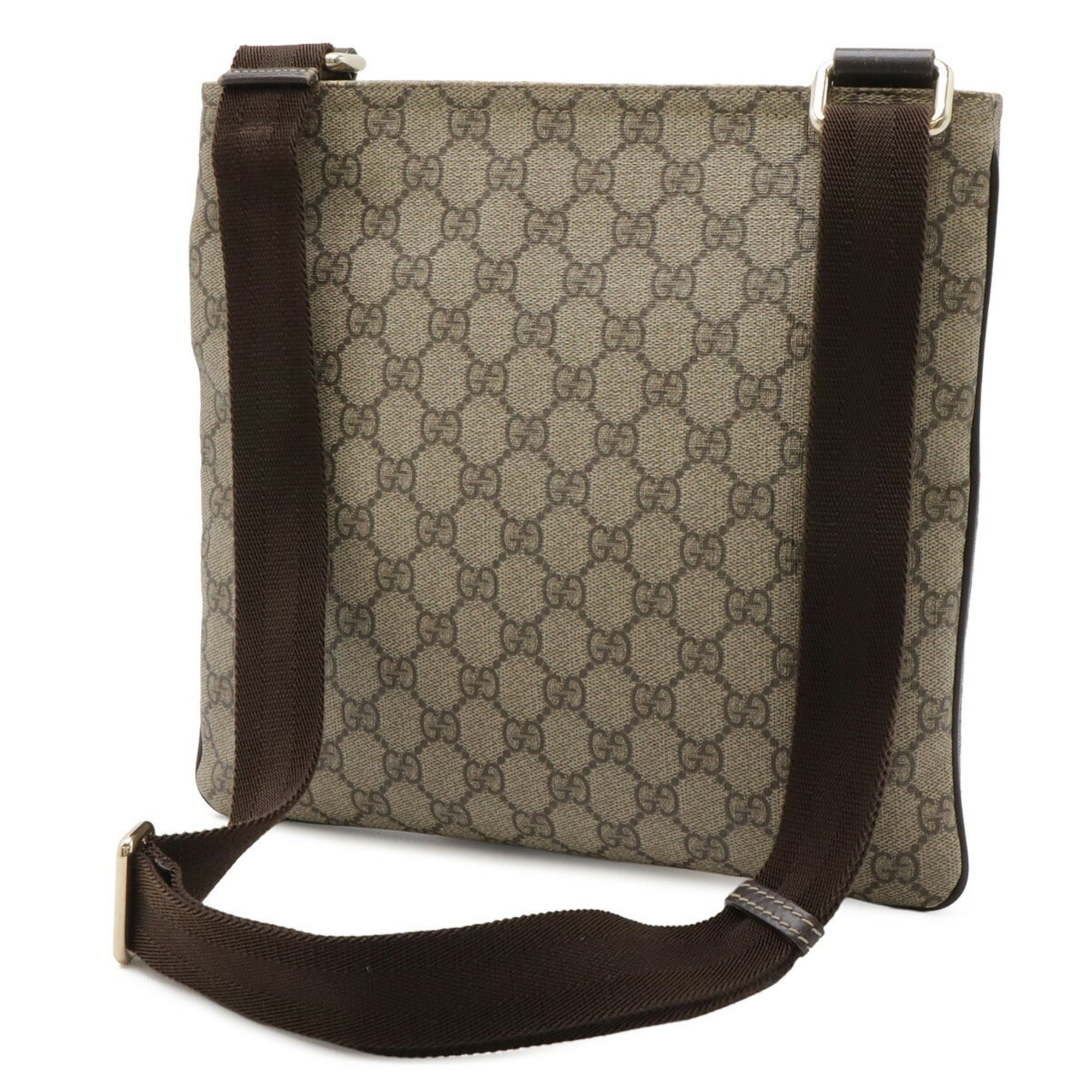 Gucci GUCCI GG Supreme Plus Shoulder Bag, Khaki Beige/Dark Brown, 295257 Size ONE SIZE - 3 Thumbnail