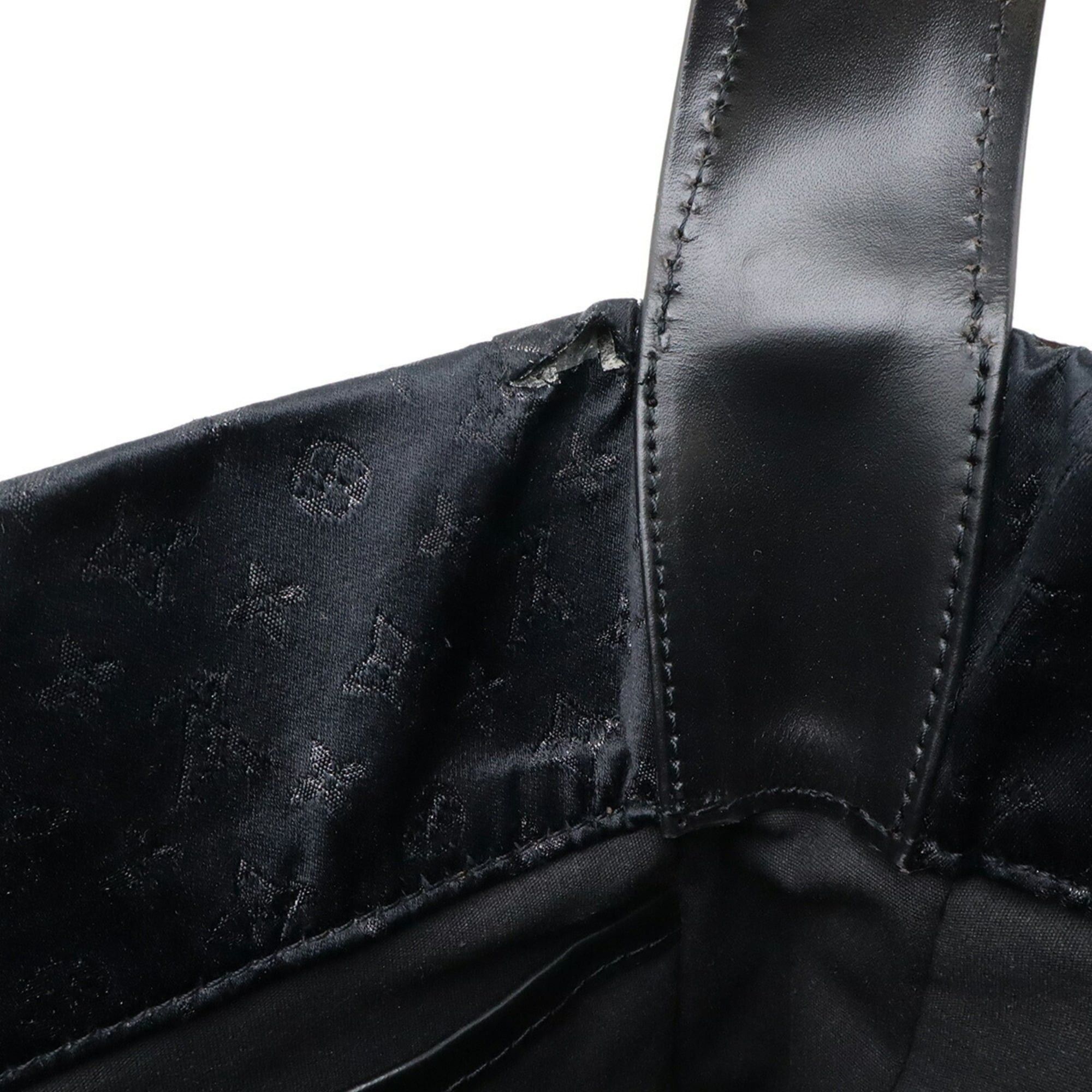 Louis Vuitton Louis Vuitton Monogram Satin Conte de Fée Bezas Shoulder Bag Noir Black M92276 Size ONE SIZE - 9 Thumbnail