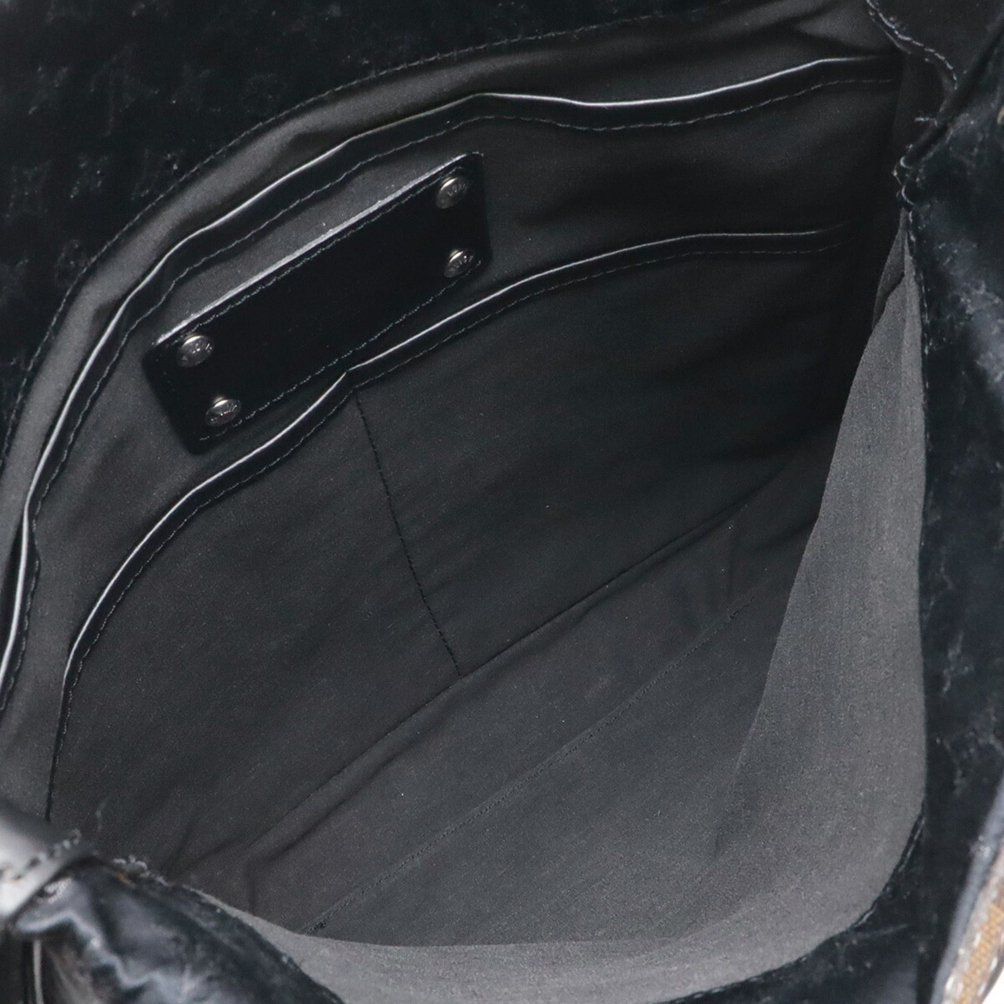 Louis Vuitton Louis Vuitton Monogram Satin Conte de Fée Bezas Shoulder Bag Noir Black M92276 Size ONE SIZE - 8 Thumbnail