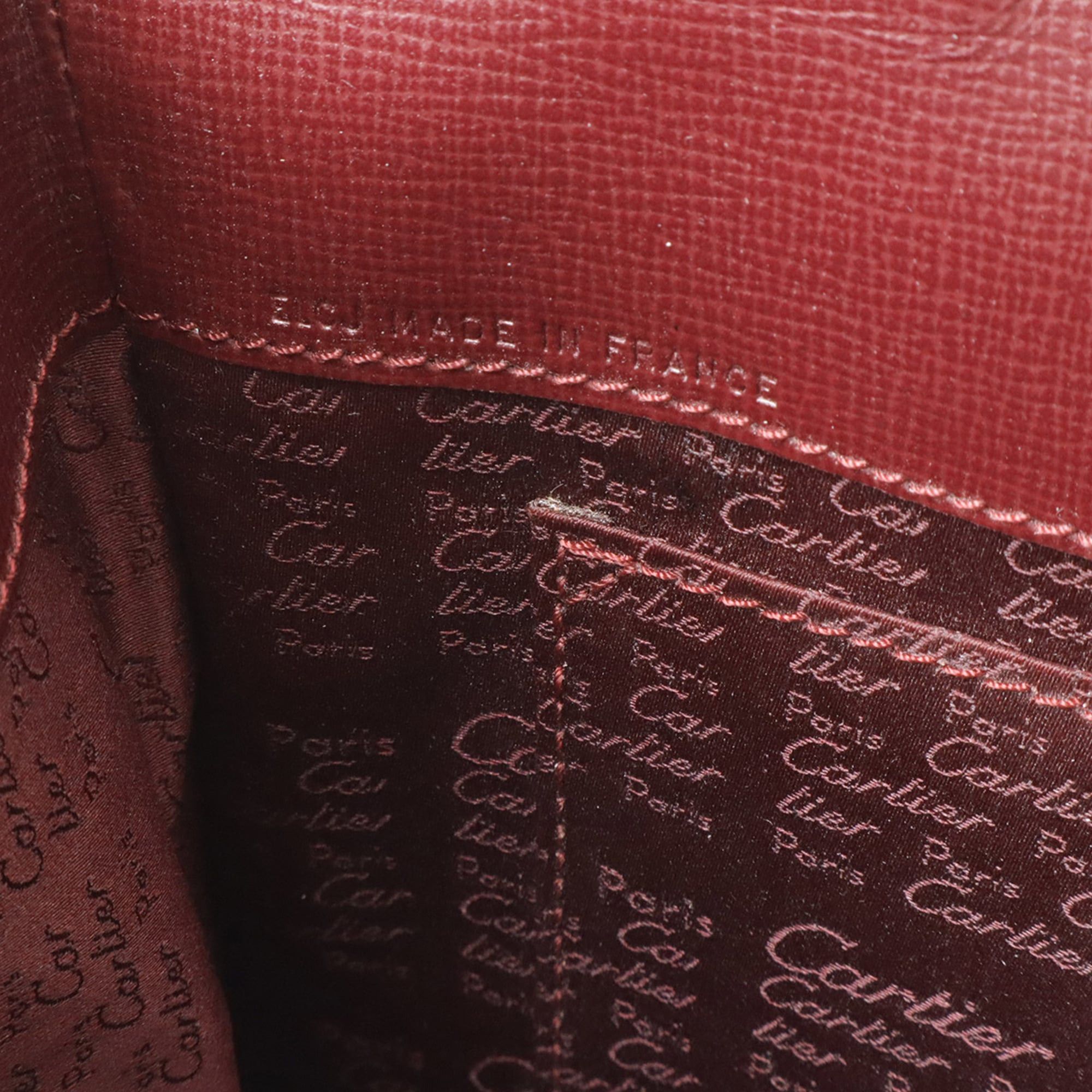 Cartier Cartier Must Line de Tote Bag Shoulder Leather Bordeaux L1000232 Size ONE SIZE - 7 Thumbnail
