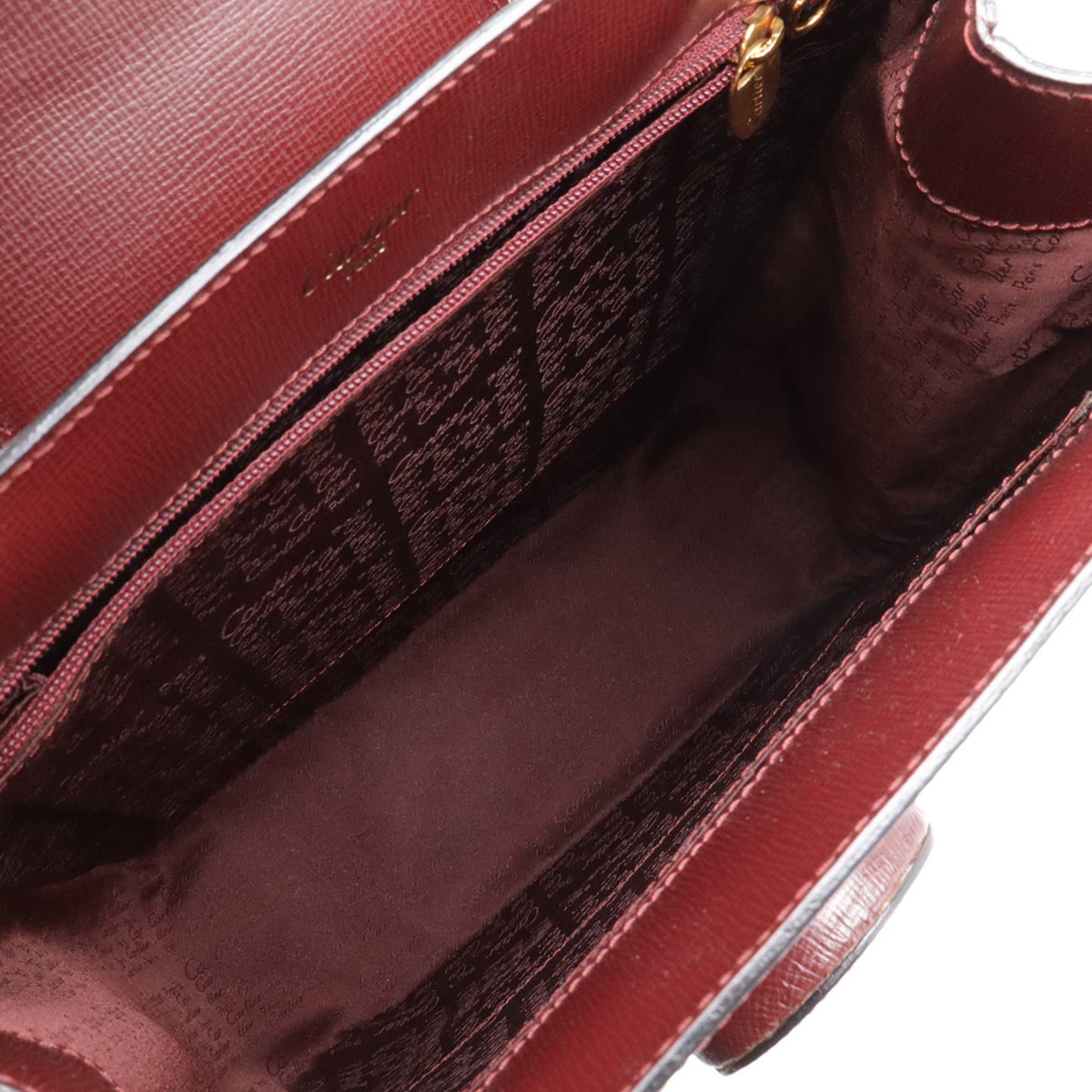 Cartier Cartier Must Line de Tote Bag Shoulder Leather Bordeaux L1000232 Size ONE SIZE - 6 Thumbnail