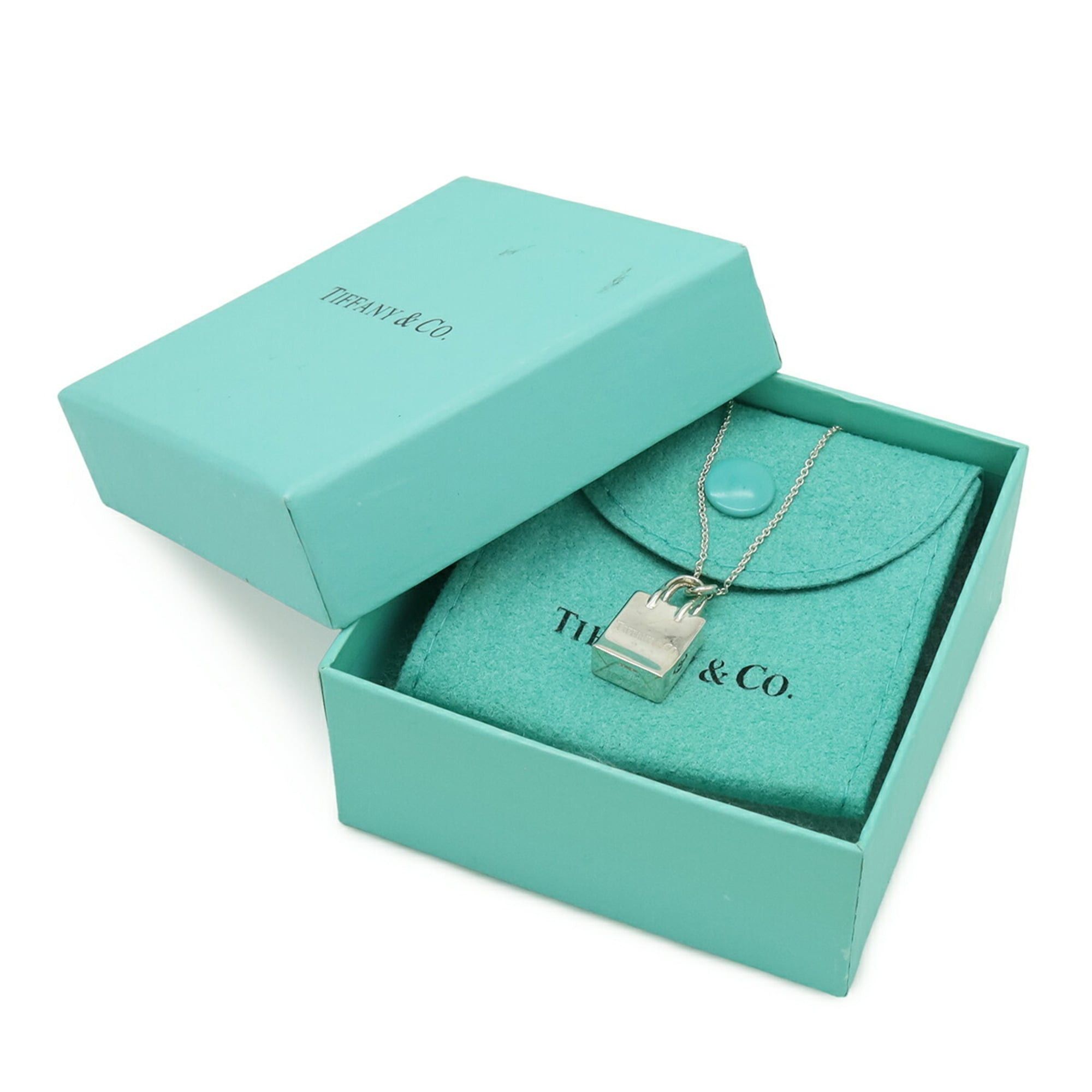 Tiffany & Co. TIFFANY&Co. Tiffany Shopper Necklace Pendant, Handbag Motif, SV925 Silver Size ONE SIZE - 9 Thumbnail