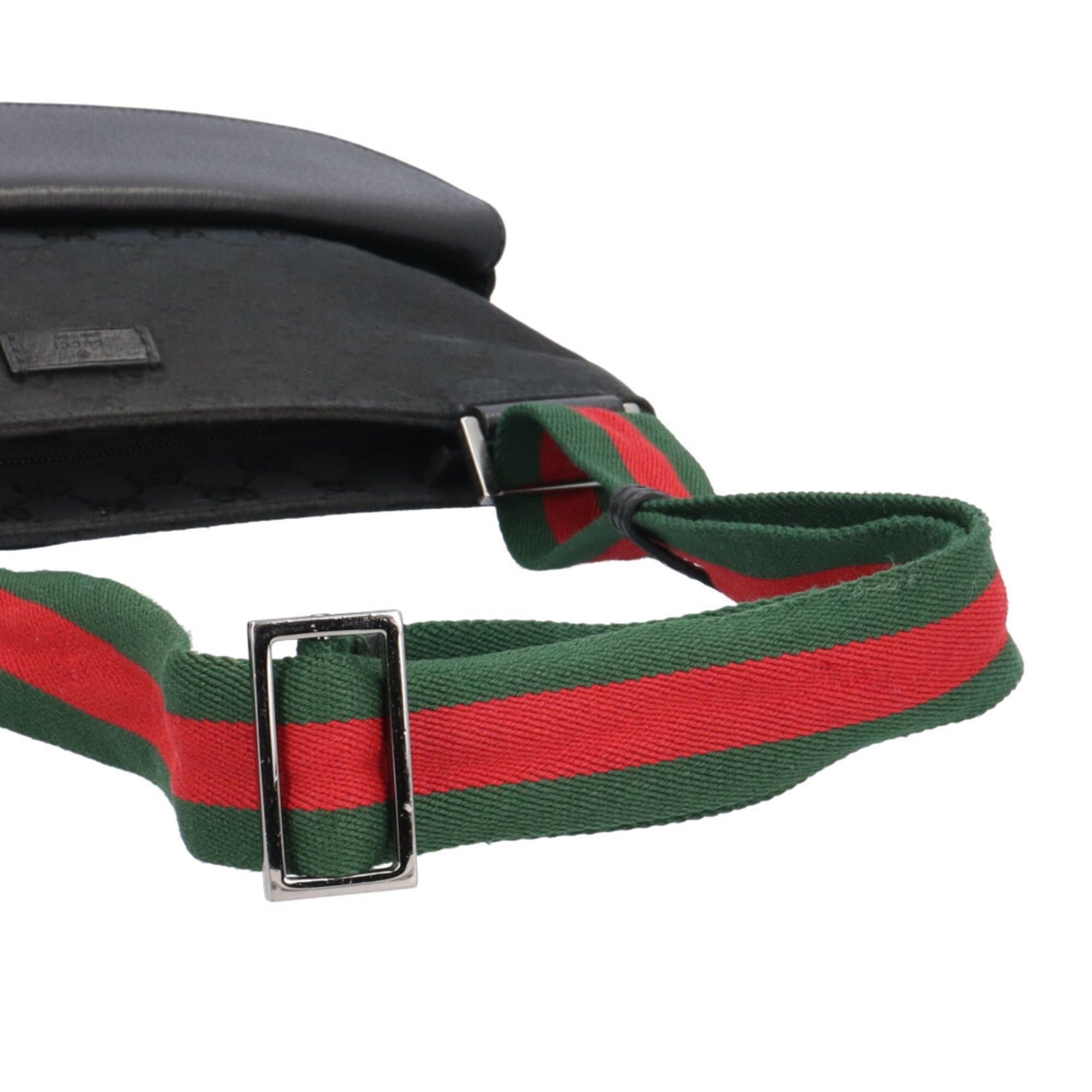 Gucci Gucci GG Canvas Shoulder Bag, 256100, Black, Women's, GUCCI Size ONE SIZE - 10 Thumbnail
