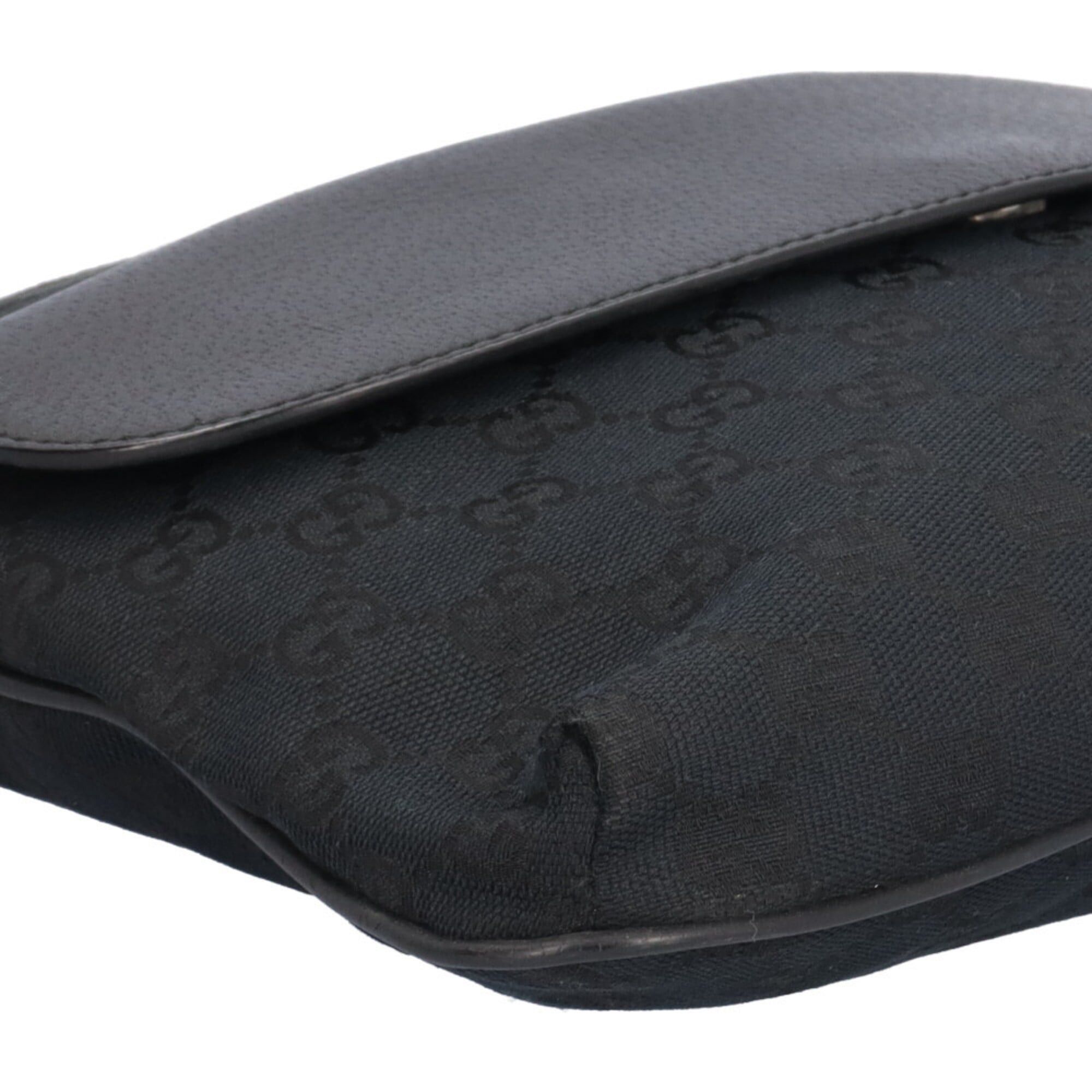 Gucci Gucci GG Canvas Shoulder Bag, 256100, Black, Women's, GUCCI Size ONE SIZE - 9 Thumbnail