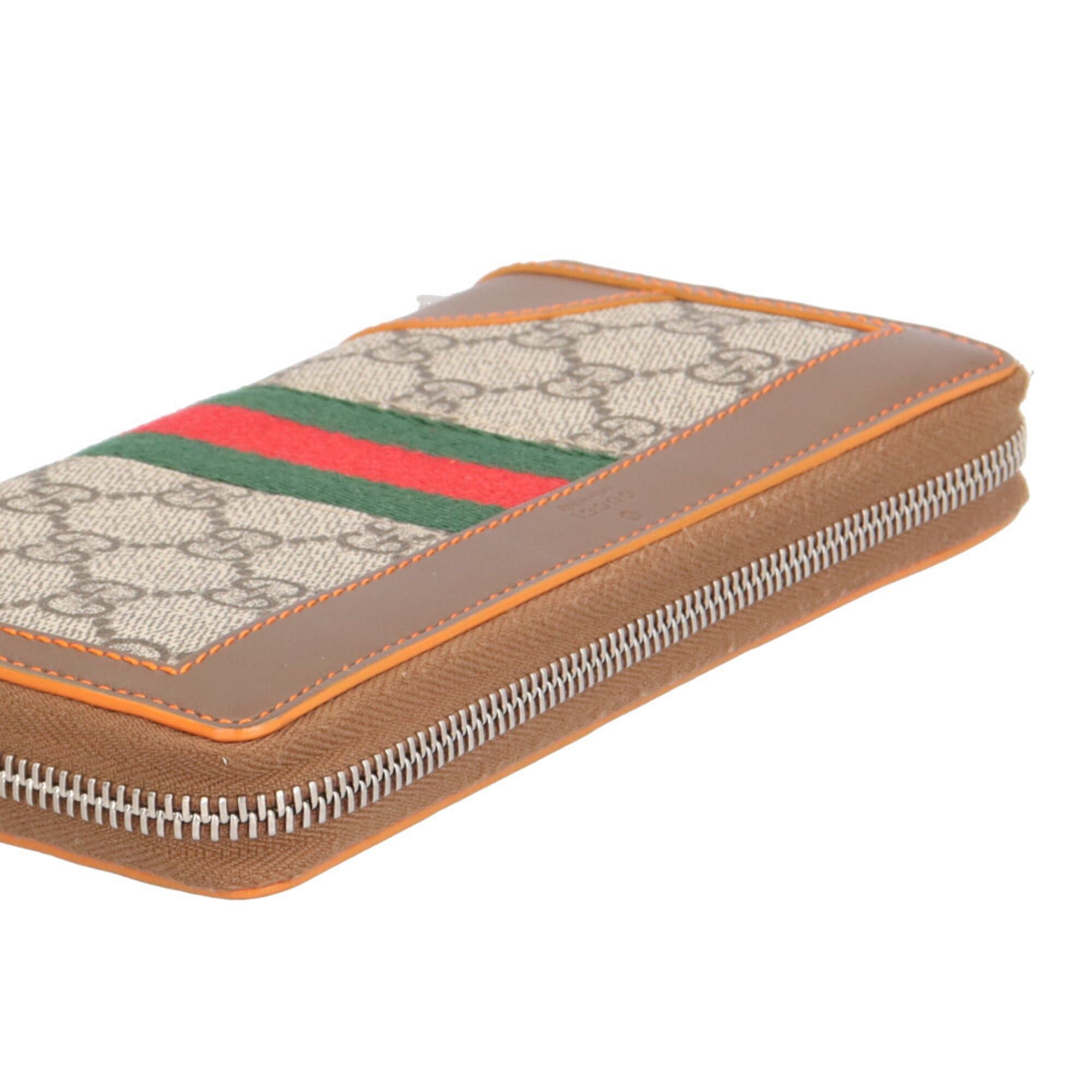 Gucci Gucci Zip-Around Wallet, Sherry Line Long GG Supreme Canvas 388386, Men's and Women's, GUCCI Size ONE SIZE - 9 Thumbnail