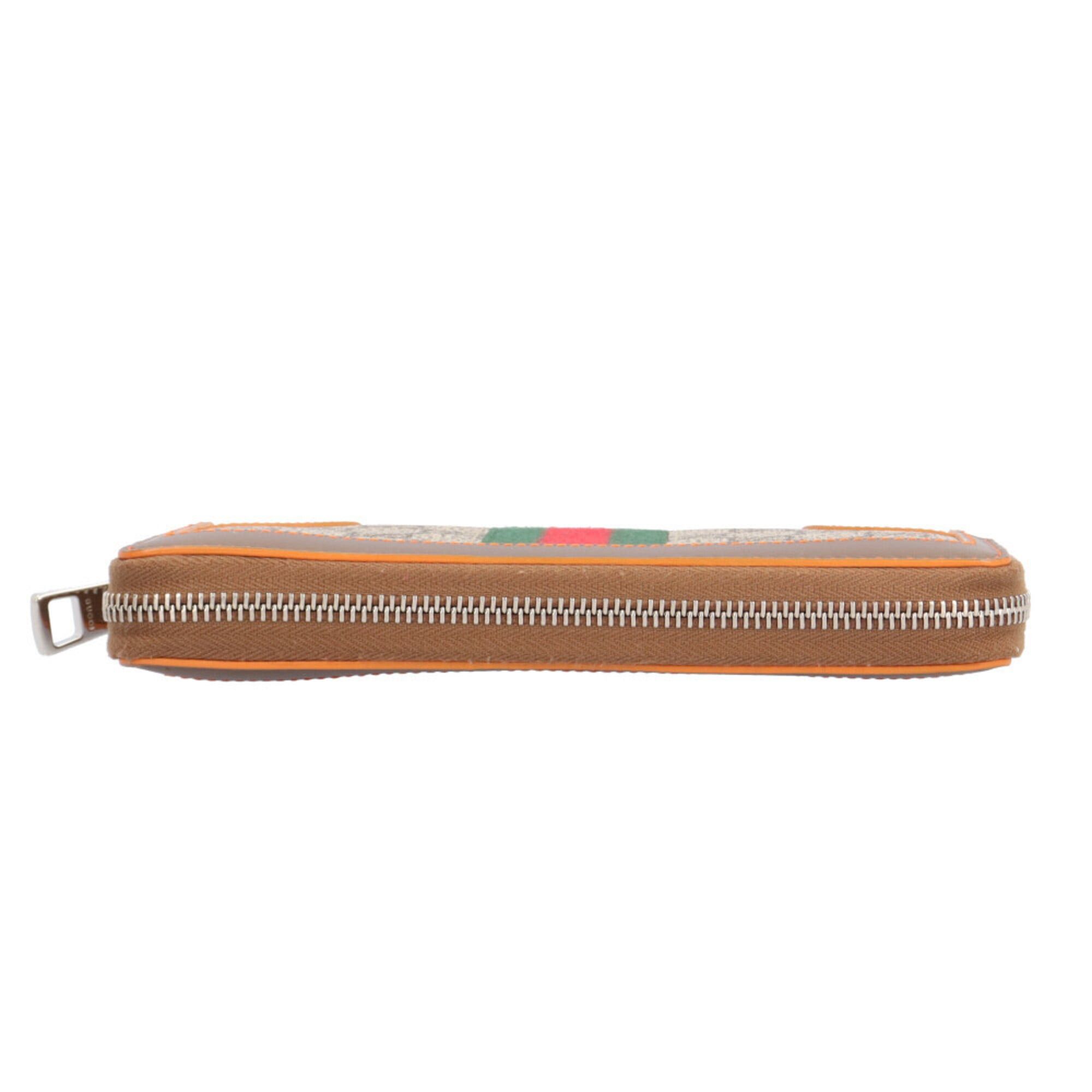 Gucci Gucci Zip-Around Wallet, Sherry Line Long GG Supreme Canvas 388386, Men's and Women's, GUCCI Size ONE SIZE - 5 Thumbnail