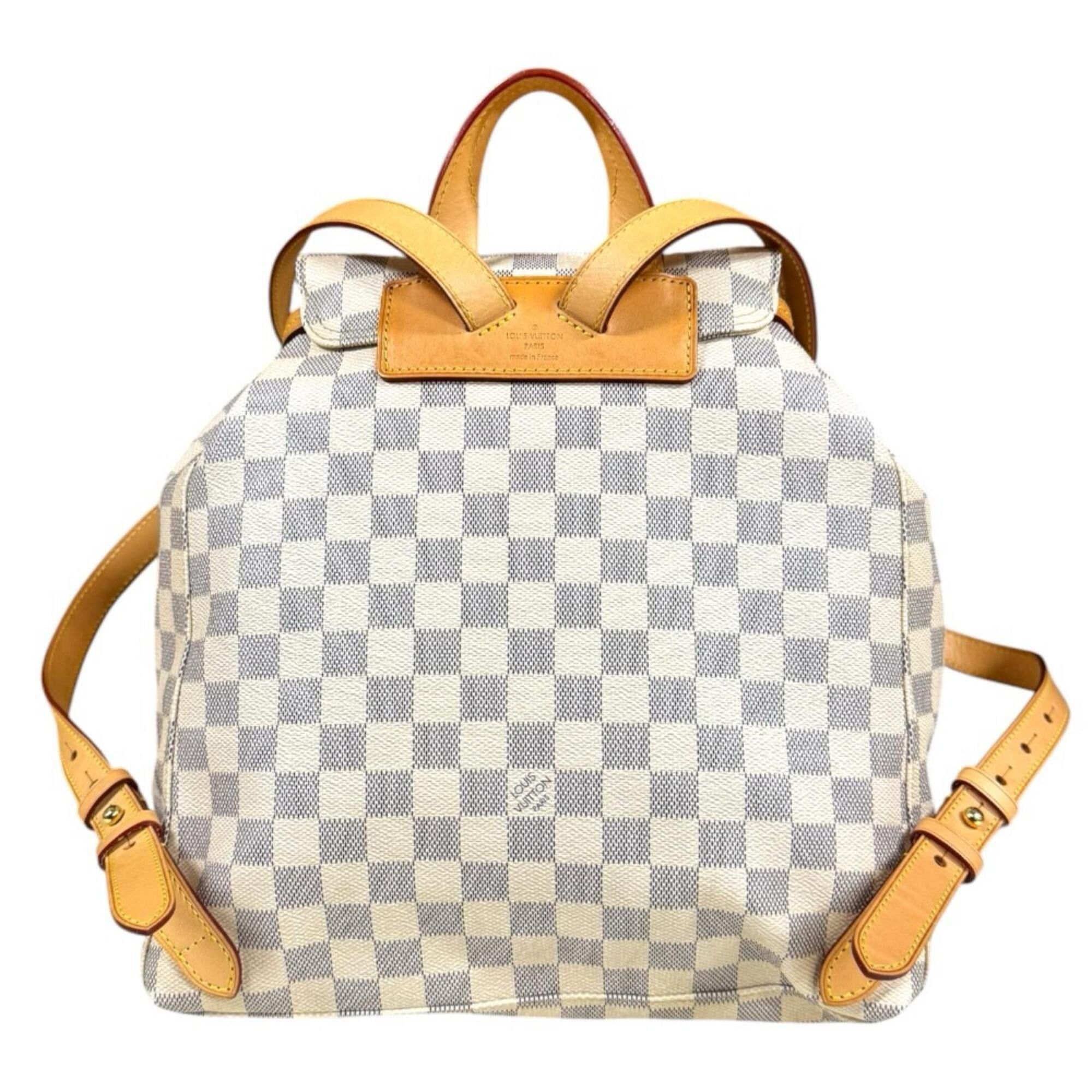 Louis Vuitton Louis Vuitton Speron Damier Azur Backpack/Daypack, Canvas N41578, Women's LOUIS VUITTON Size ONE SIZE - 3 Thumbnail