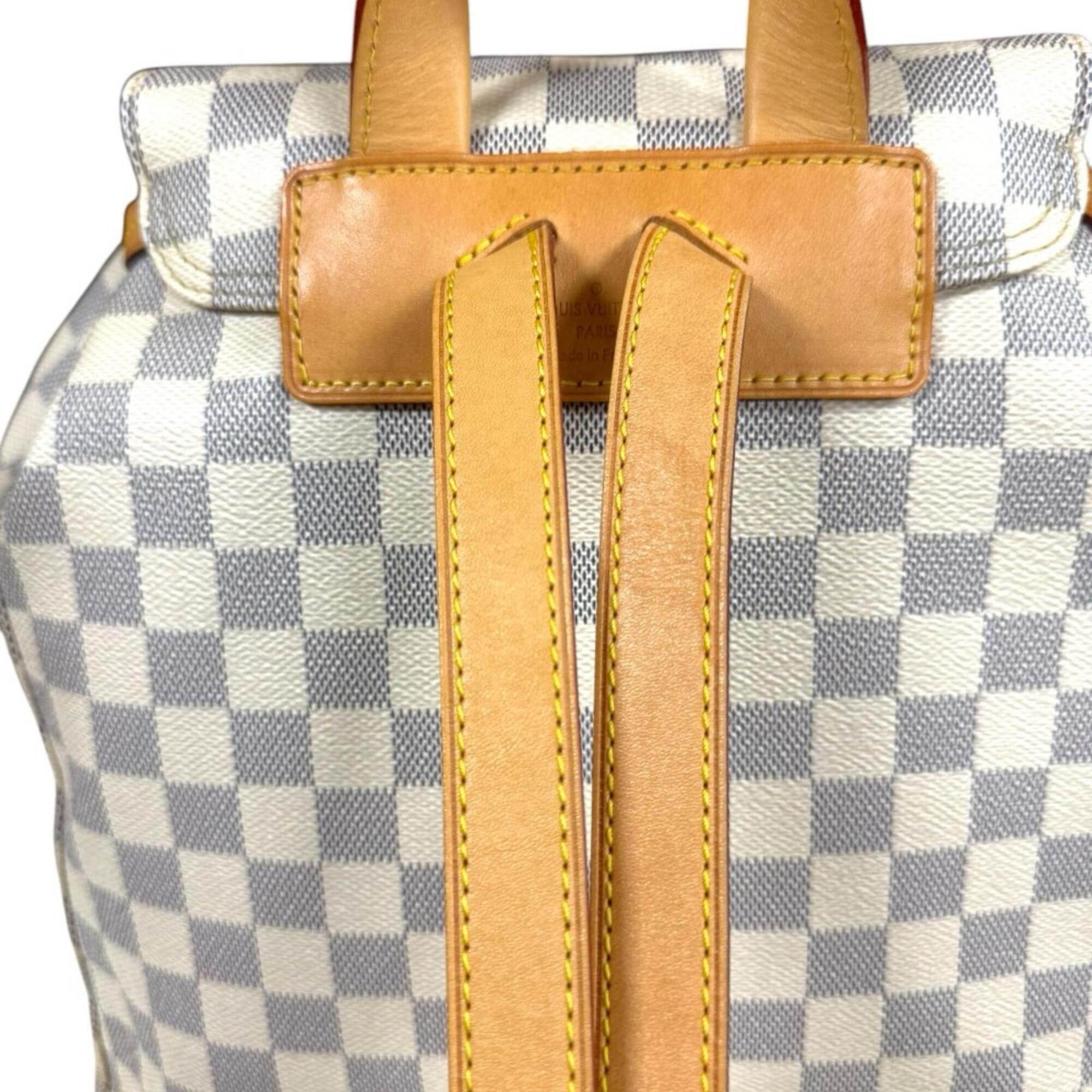Louis Vuitton Louis Vuitton Speron Damier Azur Backpack/Daypack, Canvas N41578, Women's LOUIS VUITTON Size ONE SIZE - 15 Thumbnail