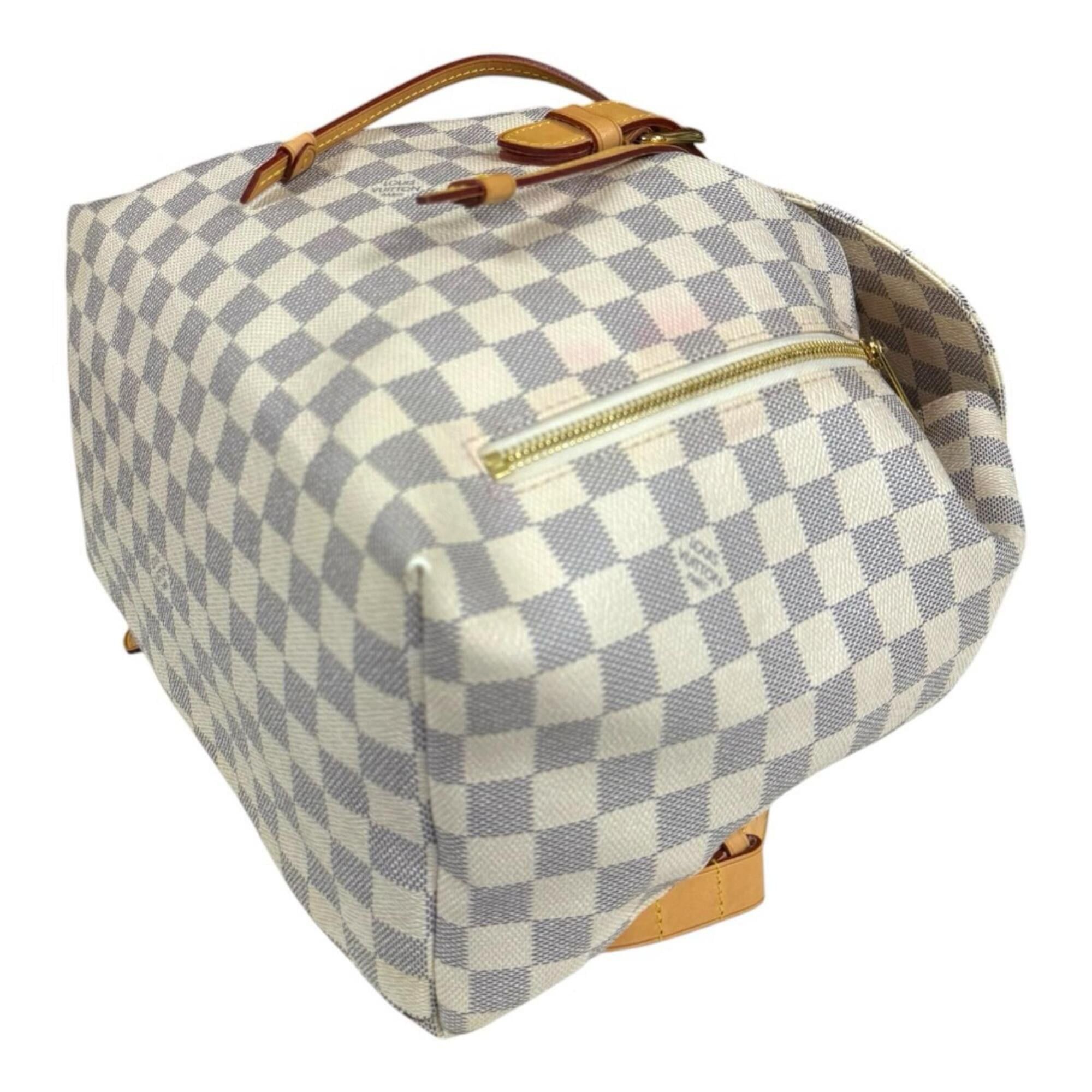 Louis Vuitton Louis Vuitton Speron Damier Azur Backpack/Daypack, Canvas N41578, Women's LOUIS VUITTON Size ONE SIZE - 7 Thumbnail