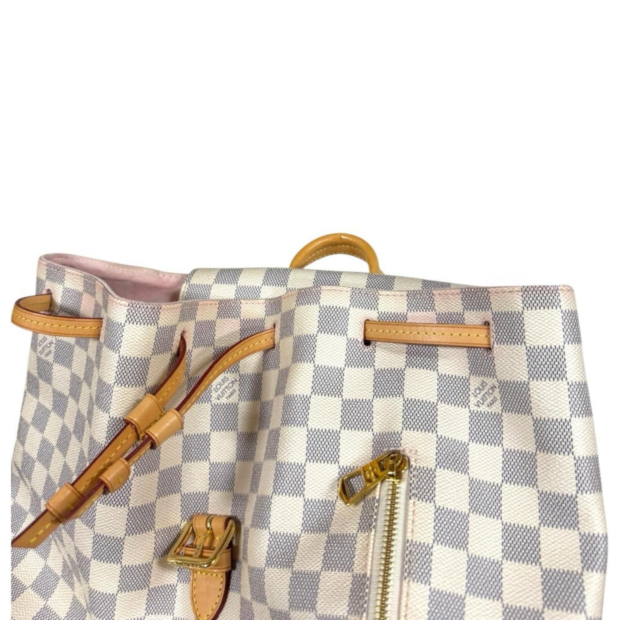 Louis Vuitton Louis Vuitton Speron Damier Azur Backpack/Daypack, Canvas N41578, Women's LOUIS VUITTON Size ONE SIZE - 12 Thumbnail