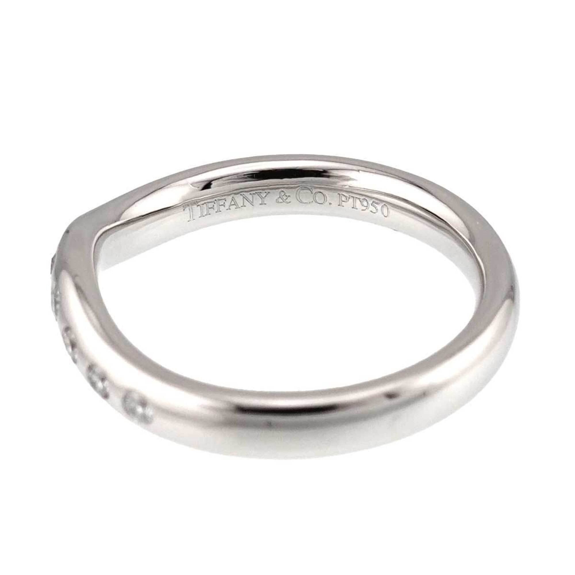 Tiffany & Co. Tiffany & Co. Wide Curved Band Ring with Diamonds, Platinum. Size ONE SIZE - 3 Thumbnail