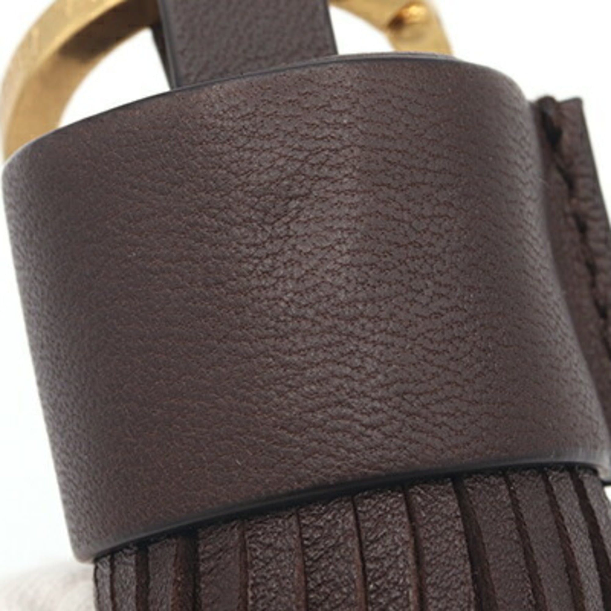 Bottega Veneta Bottega Veneta accessory bag charm, dark brown and light green leather, handbag keychain/keyring, for women. Size ONE SIZE - 4 Thumbnail