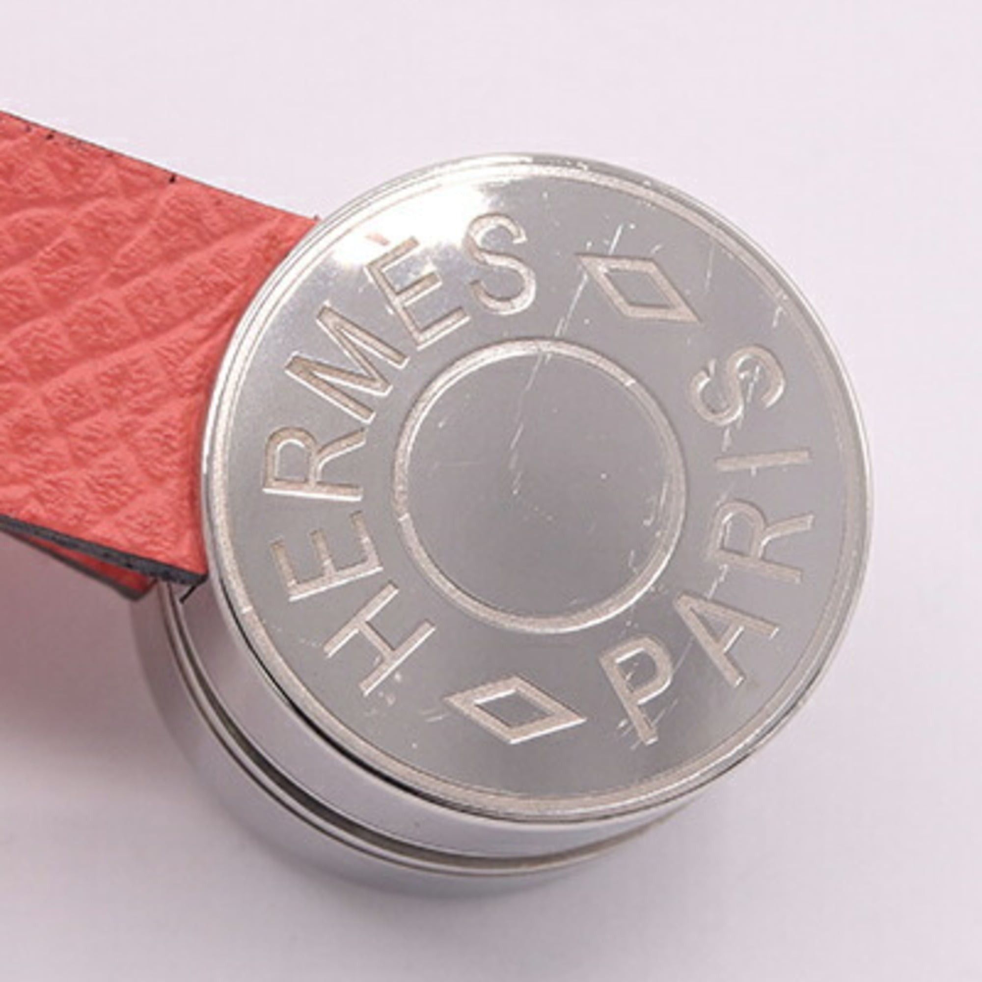 Hermes Hermes Glove Holder, Sellier Maris, Flamingo, Veau Epsom Leather, Salmon Pink, Accessory, Bag Charm, Women's HERMES Size ONE SIZE - 4 Thumbnail