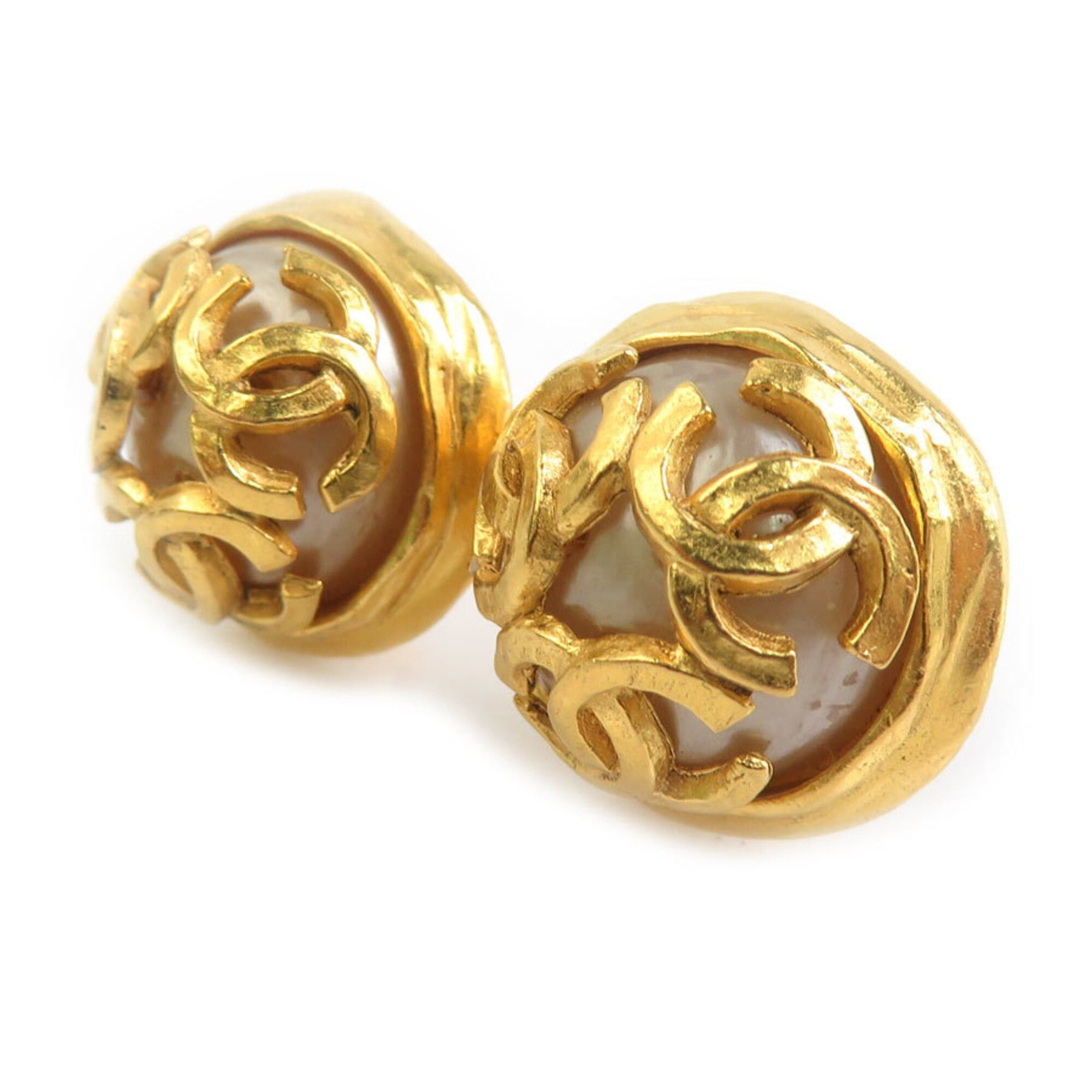 Chanel Chanel Earrings Vintage Metal Gold Women's h32170k Size ONE SIZE - 2 Thumbnail