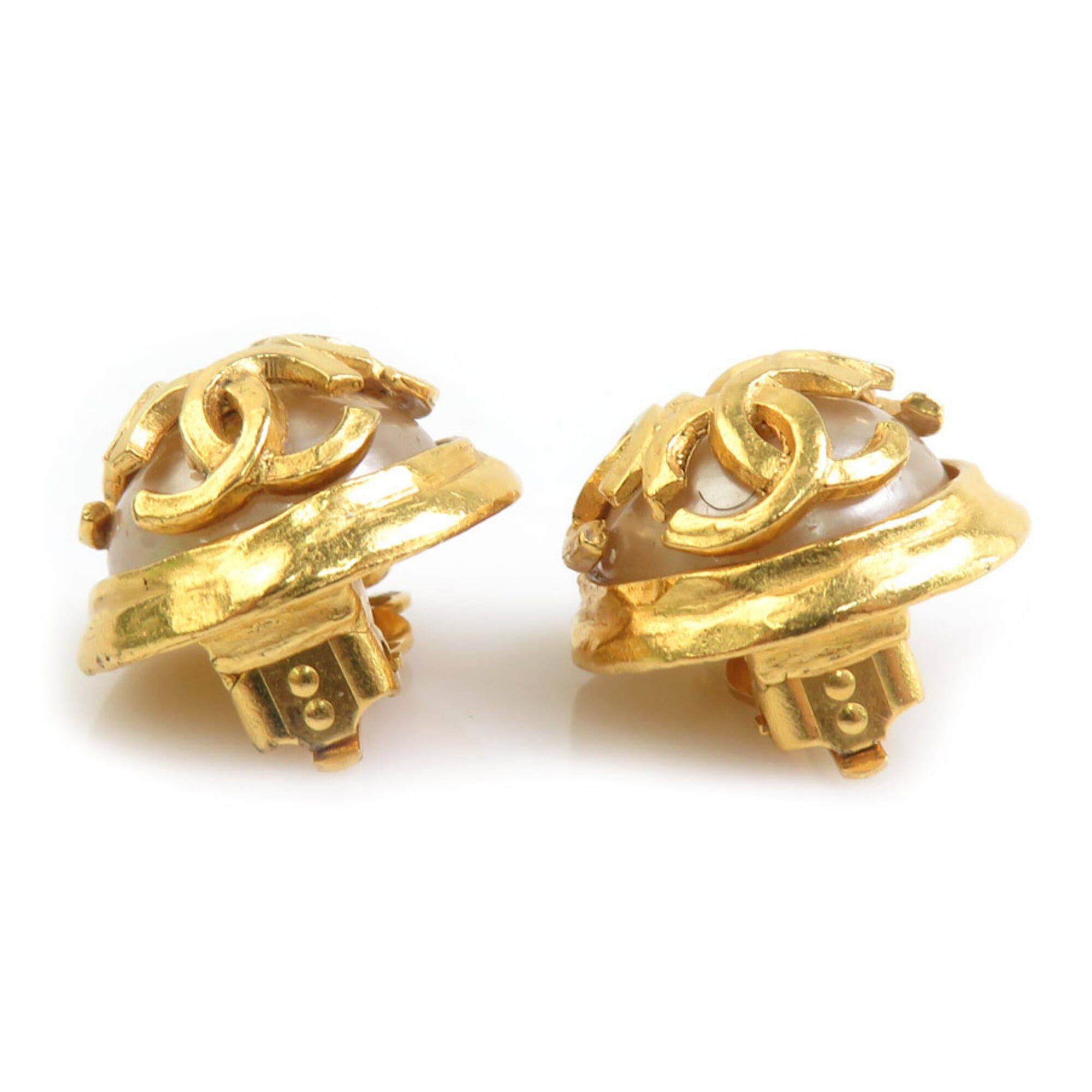 Chanel Chanel Earrings Vintage Metal Gold Women's h32170k Size ONE SIZE - 4 Thumbnail