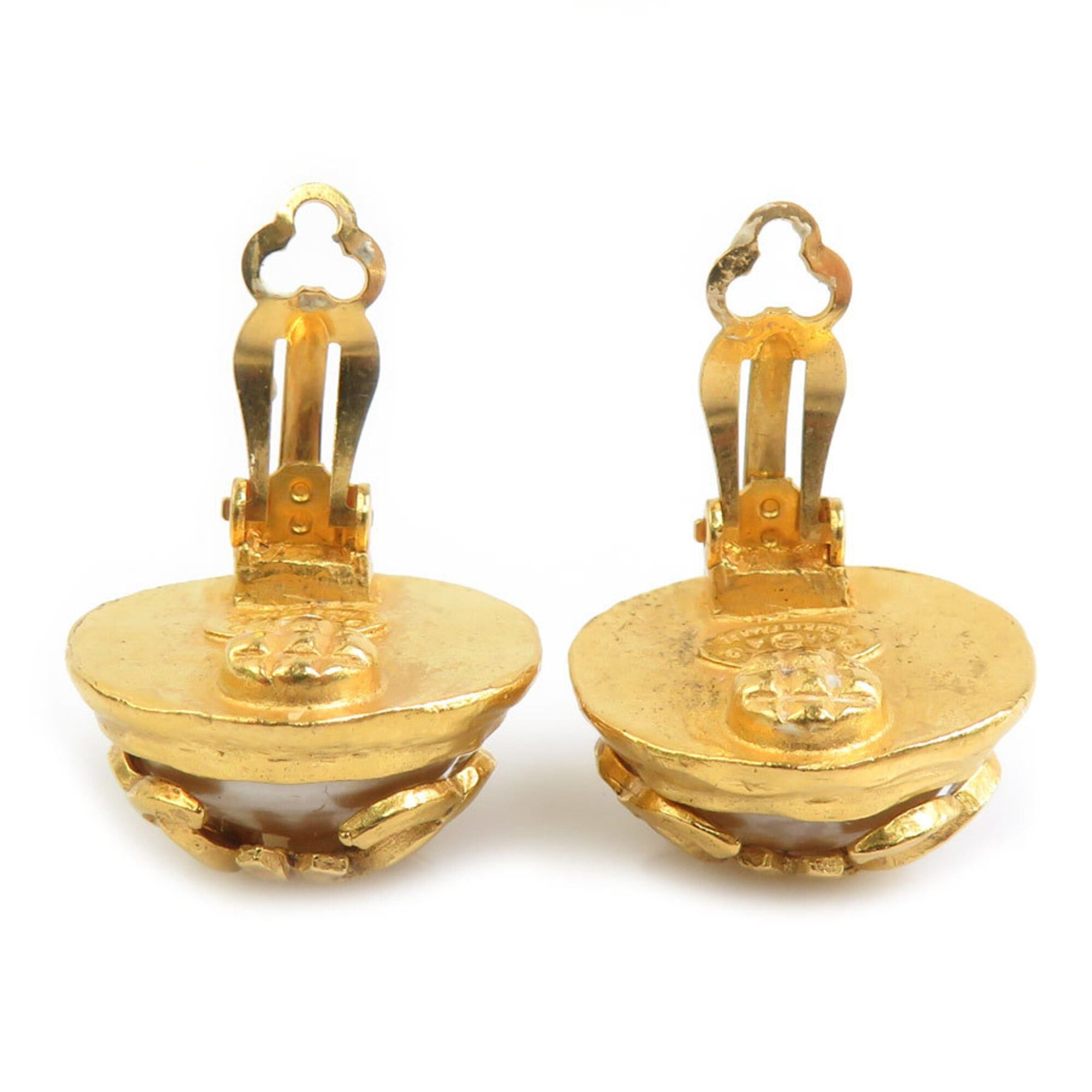 Chanel Chanel Earrings Vintage Metal Gold Women's h32170k Size ONE SIZE - 6 Thumbnail