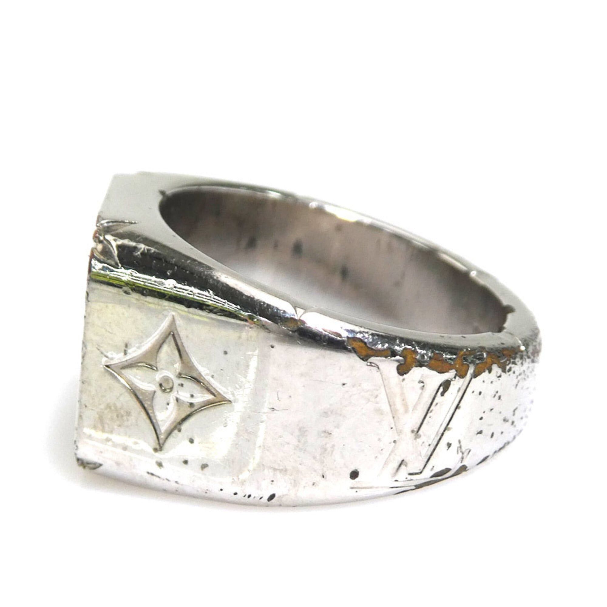 Louis Vuitton Louis Vuitton Ring - Signet Ring, Metal, Silver, Men's, Size 1 h32159i Size ONE SIZE - 4 Thumbnail