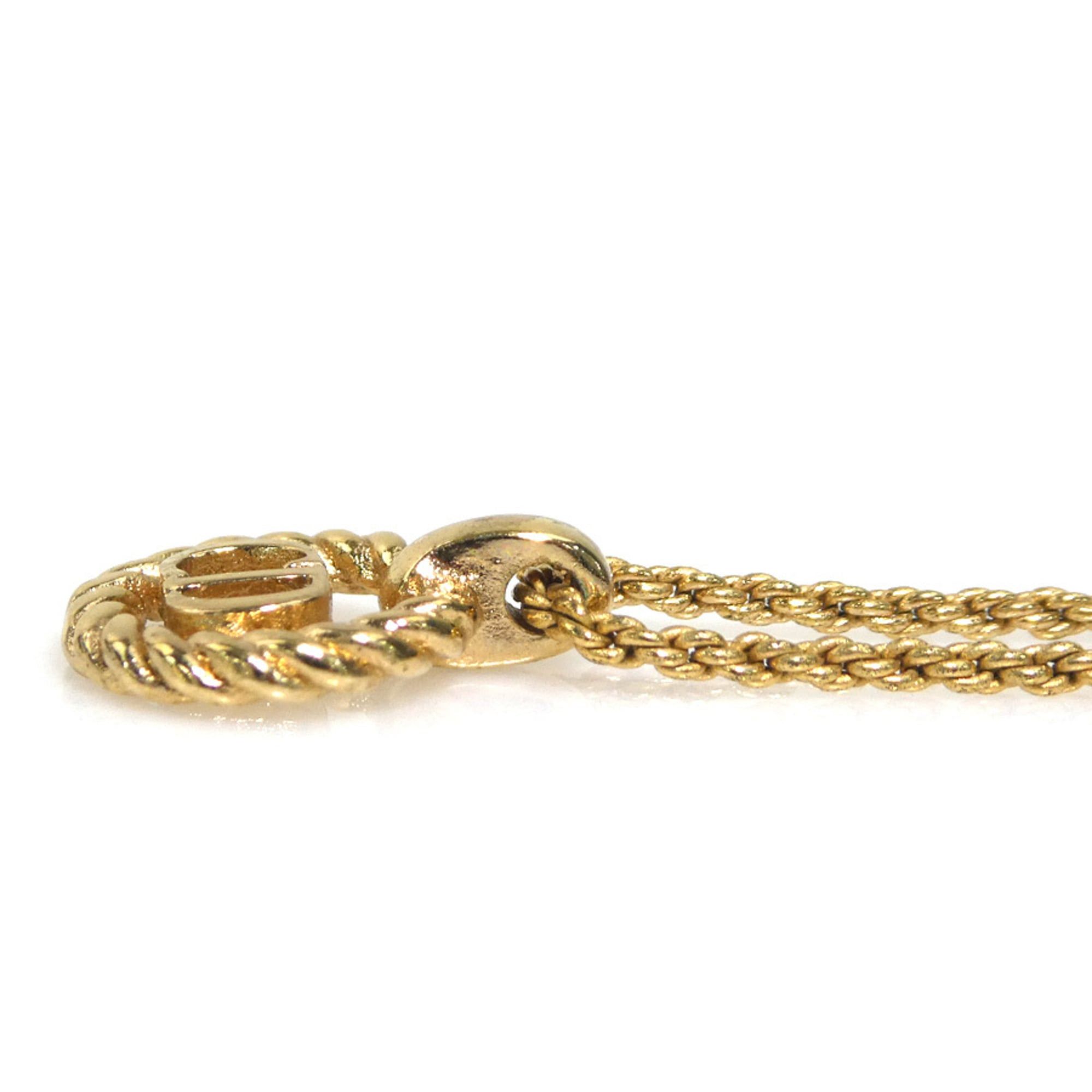 Dior Christian Dior necklace, metal, gold, women's, h32156 Size ONE SIZE - 3 Thumbnail