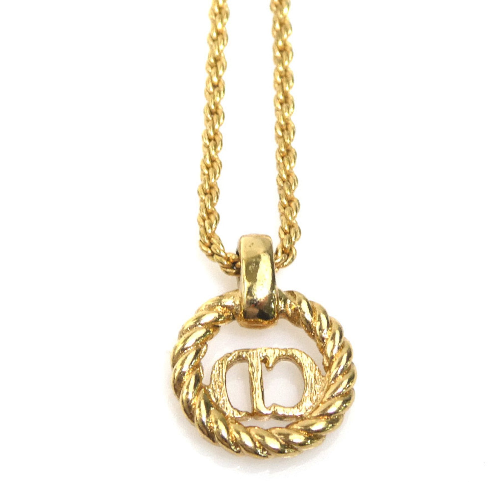 Dior Christian Dior necklace, metal, gold, women's, h32156 Size ONE SIZE - 4 Thumbnail