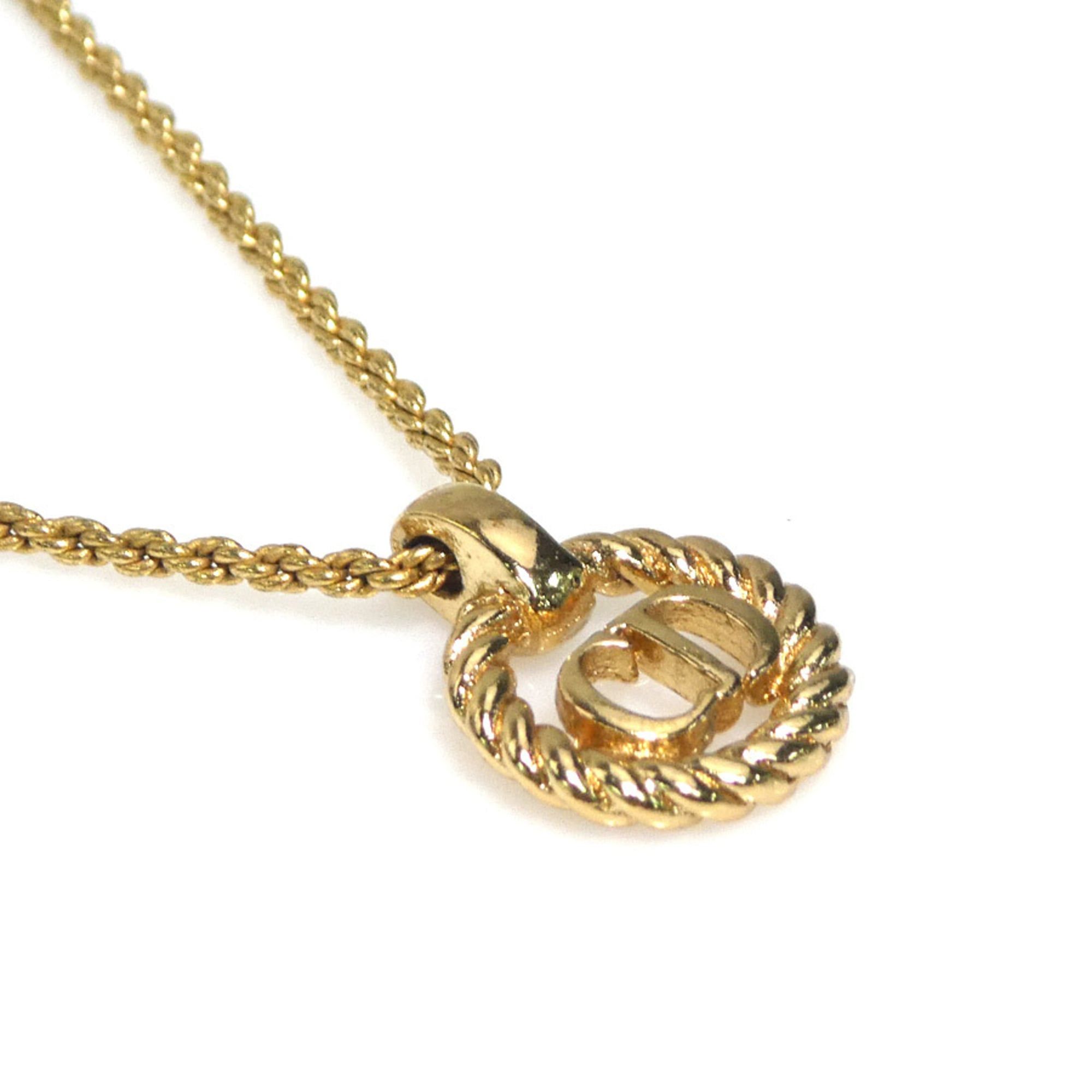 Dior Christian Dior necklace, metal, gold, women's, h32156 Size ONE SIZE - 2 Thumbnail