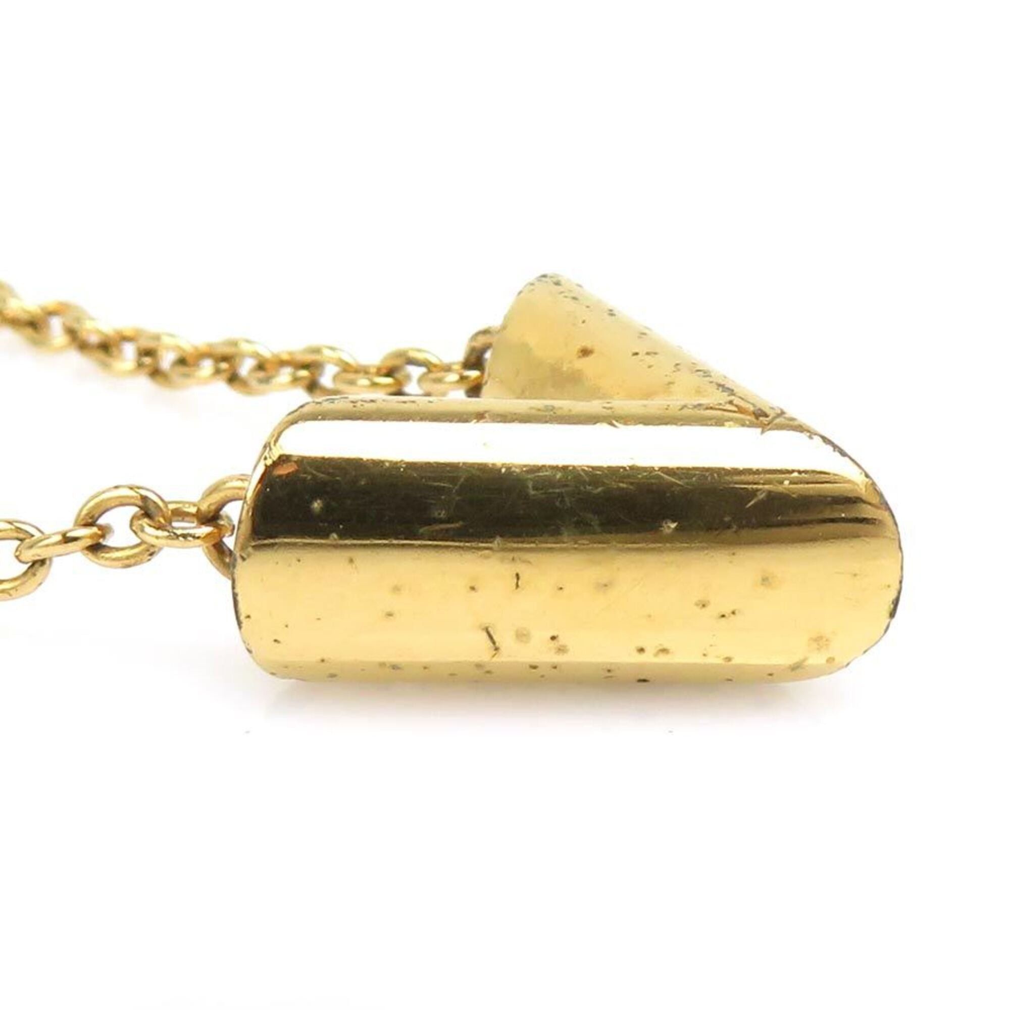 Louis Vuitton Louis Vuitton Essential V Metal Necklace, Gold, Women's, M61083 h32160a Size ONE SIZE - 2 Thumbnail