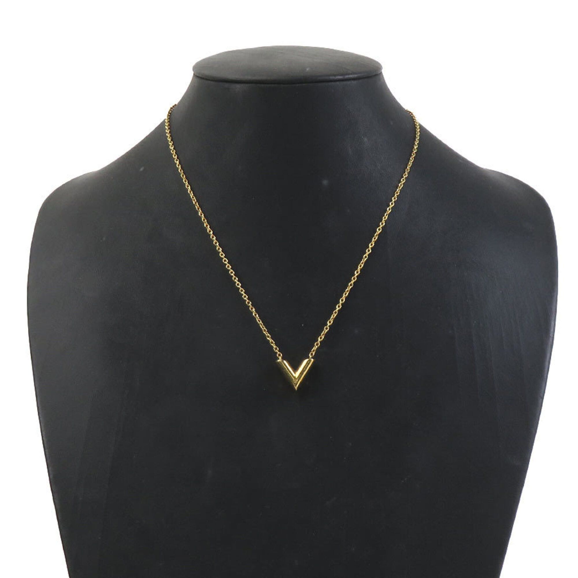 Louis Vuitton Louis Vuitton Essential V Metal Necklace, Gold, Women's, M61083 h32160a Size ONE SIZE - 14 Thumbnail