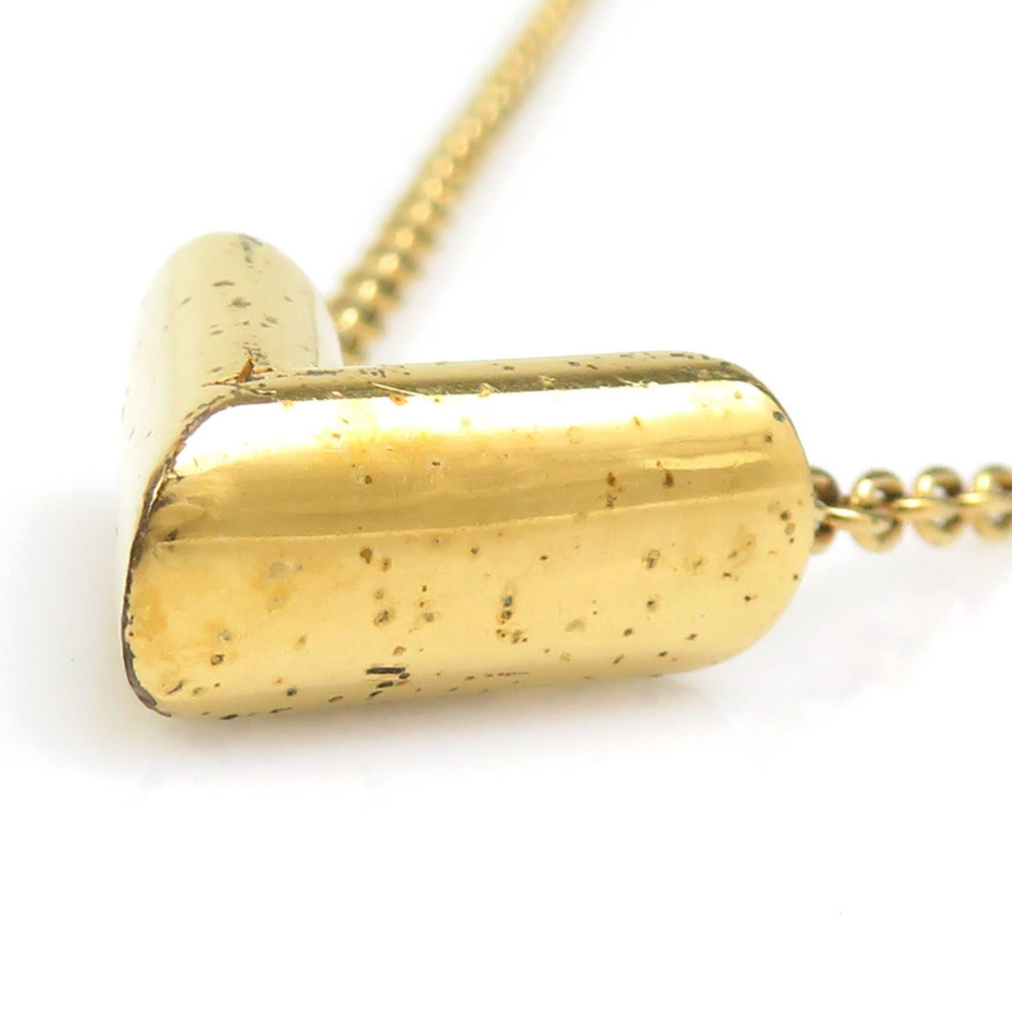 Louis Vuitton Louis Vuitton Essential V Metal Necklace, Gold, Women's, M61083 h32160a Size ONE SIZE - 4 Thumbnail