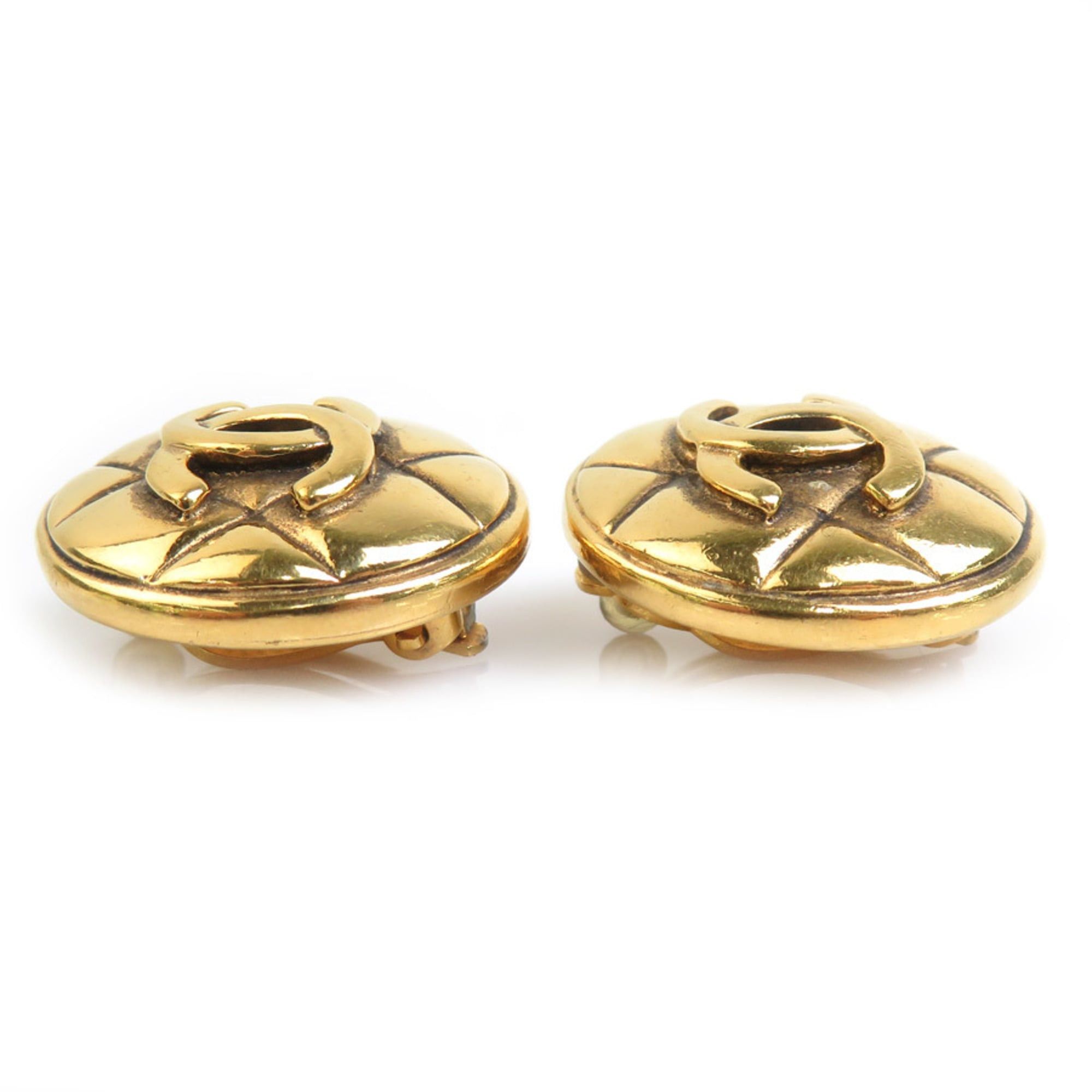 Chanel Chanel Earrings Vintage Metal Gold Women's h32148k Size ONE SIZE - 3 Thumbnail