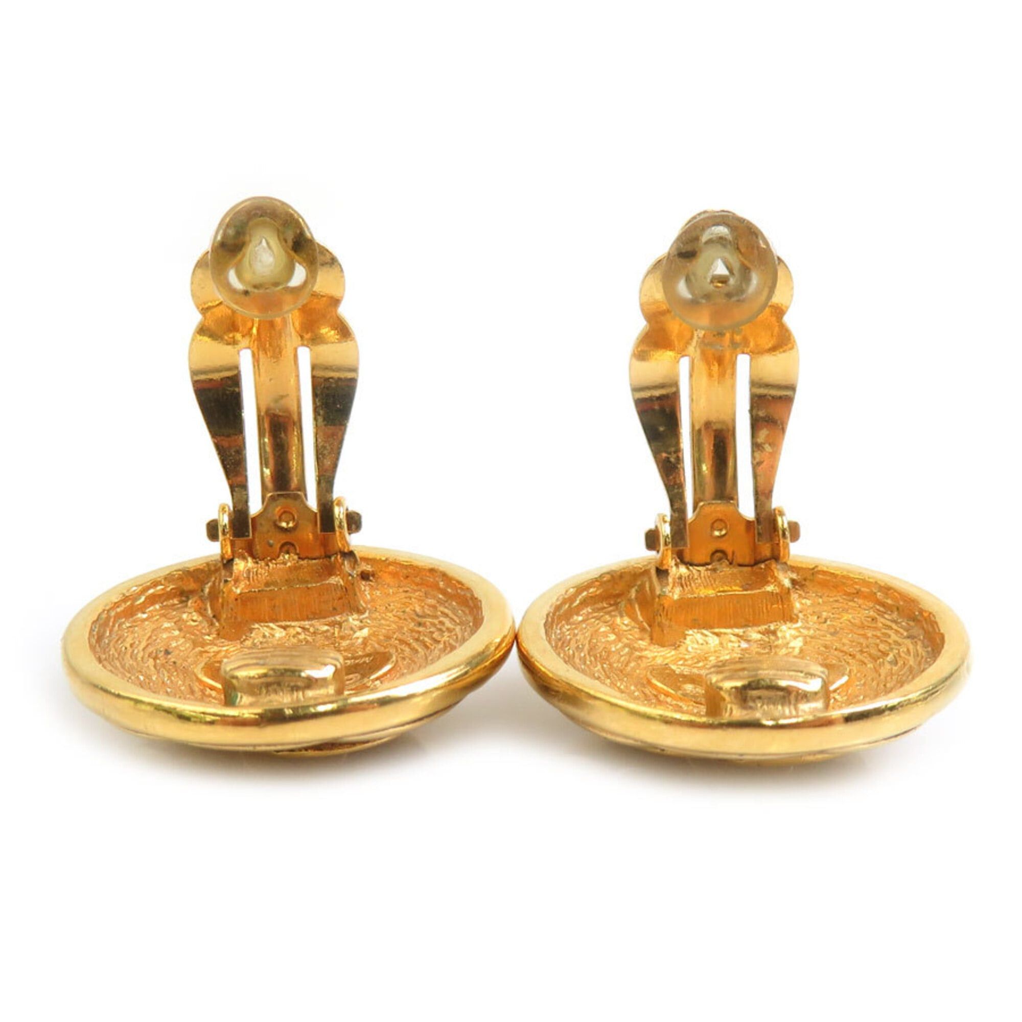 Chanel Chanel Earrings Vintage Metal Gold Women's h32148k Size ONE SIZE - 6 Thumbnail