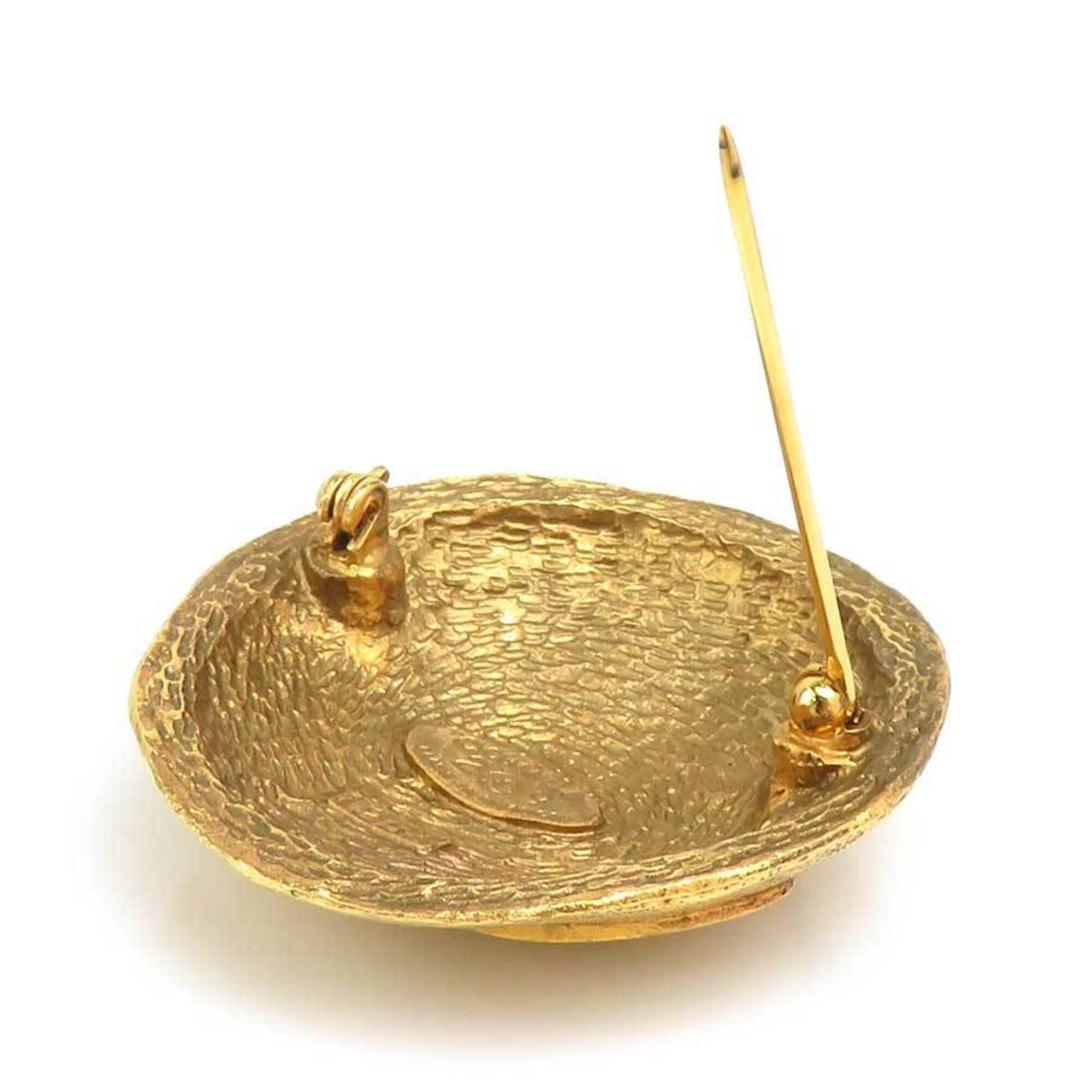 Chanel Chanel vintage metal gold brooch for women h32180i Size ONE SIZE - 6 Thumbnail