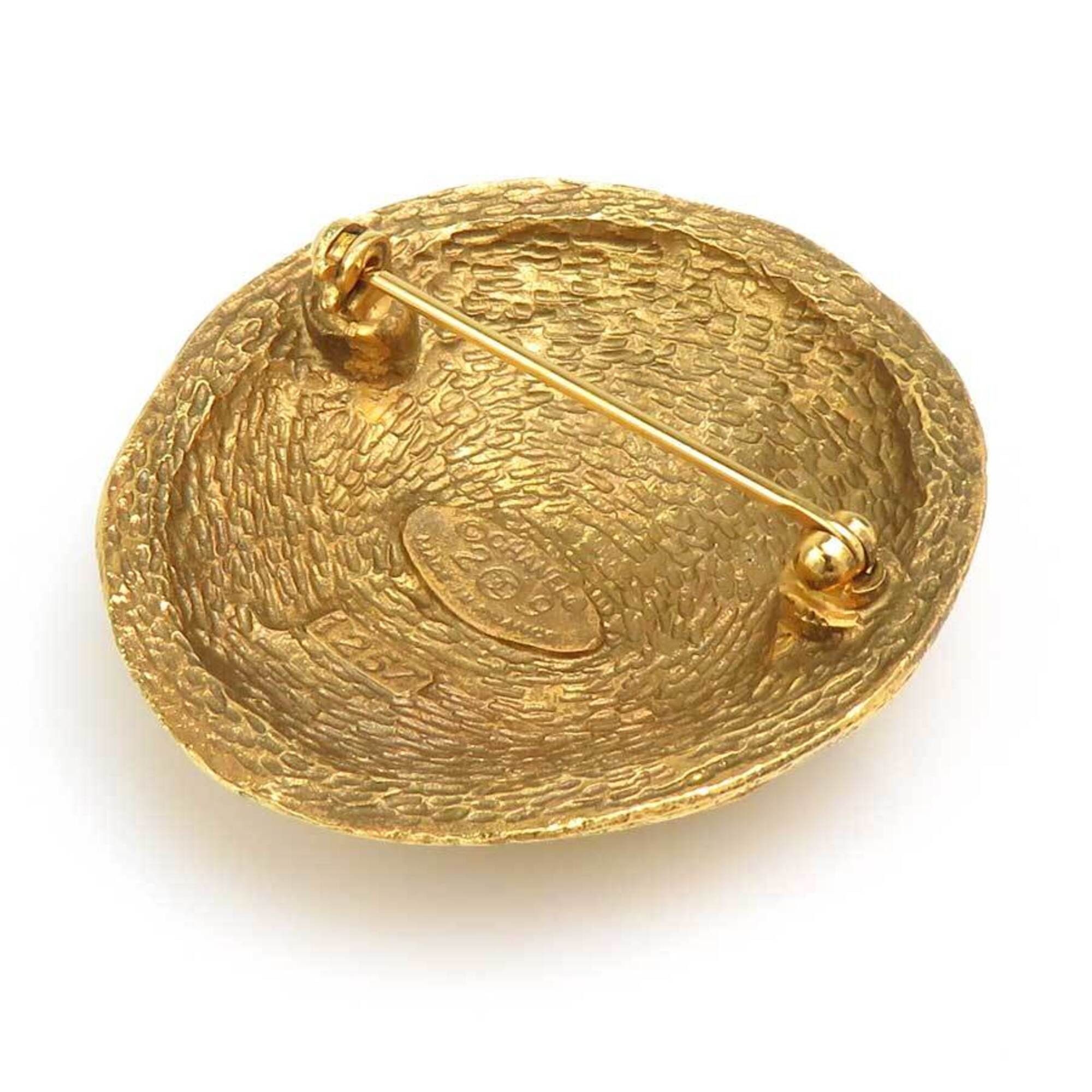 Chanel Chanel vintage metal gold brooch for women h32180i Size ONE SIZE - 4 Thumbnail