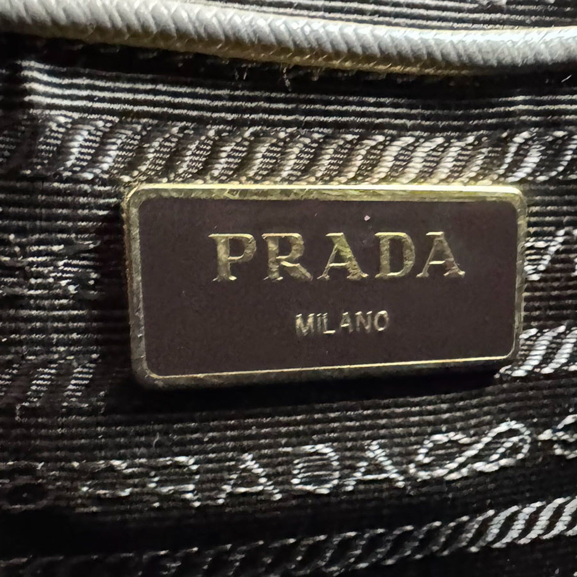 Prada Prada handbag shoulder bag leather gray women's z9424 Size ONE SIZE - 13 Thumbnail
