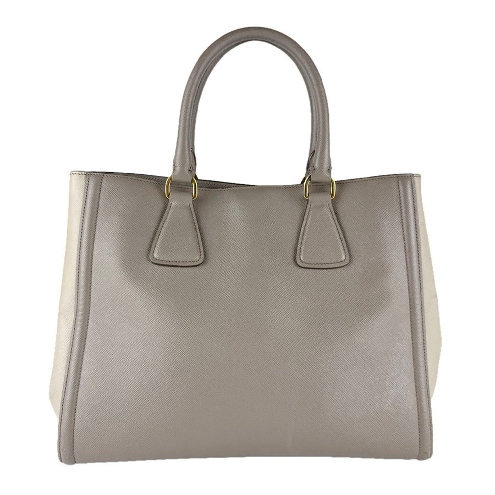 Prada Prada handbag shoulder bag leather gray women's z9424 Size ONE SIZE - 3 Thumbnail