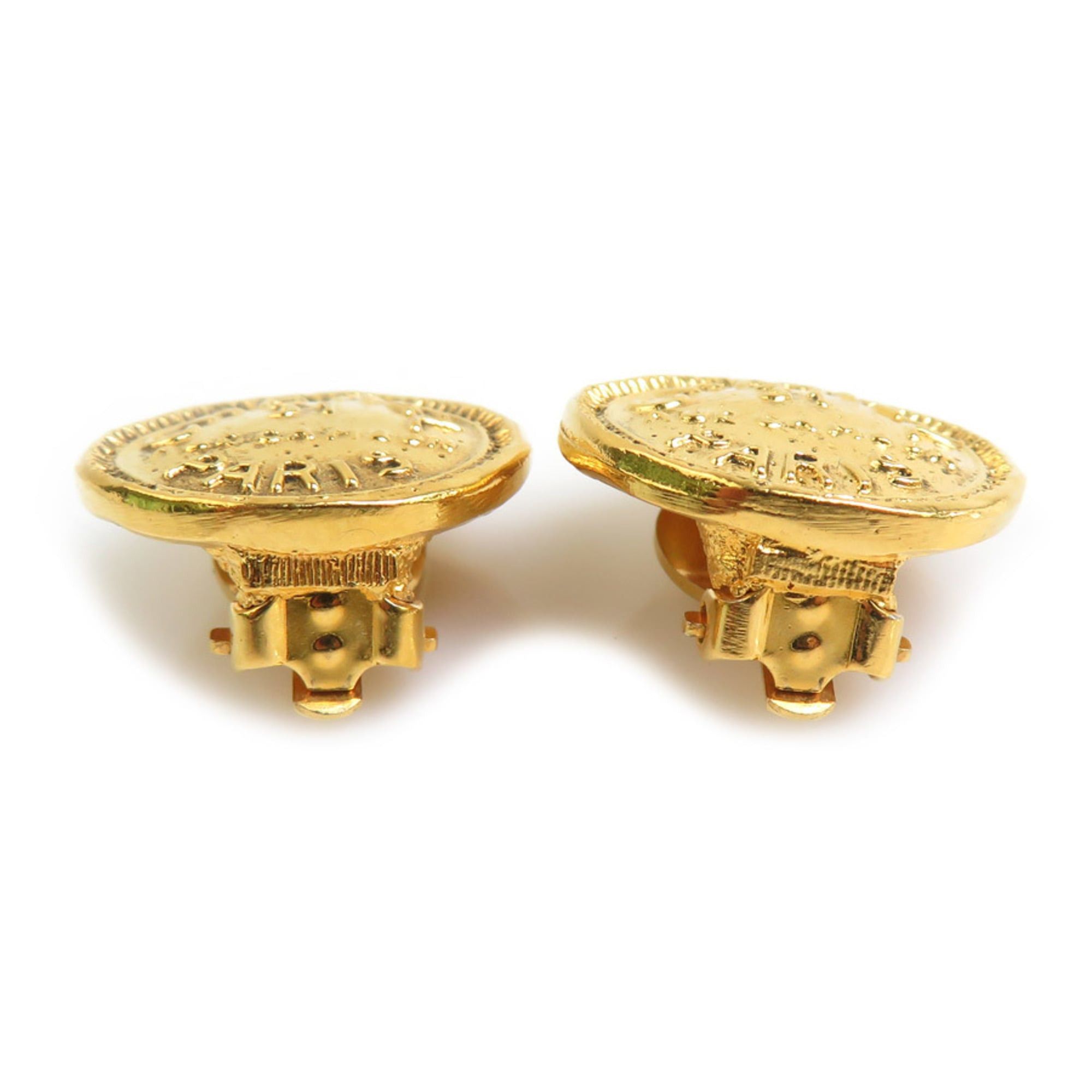 Chanel Chanel Earrings Vintage Metal Gold Women's h32169j Size ONE SIZE - 4 Thumbnail