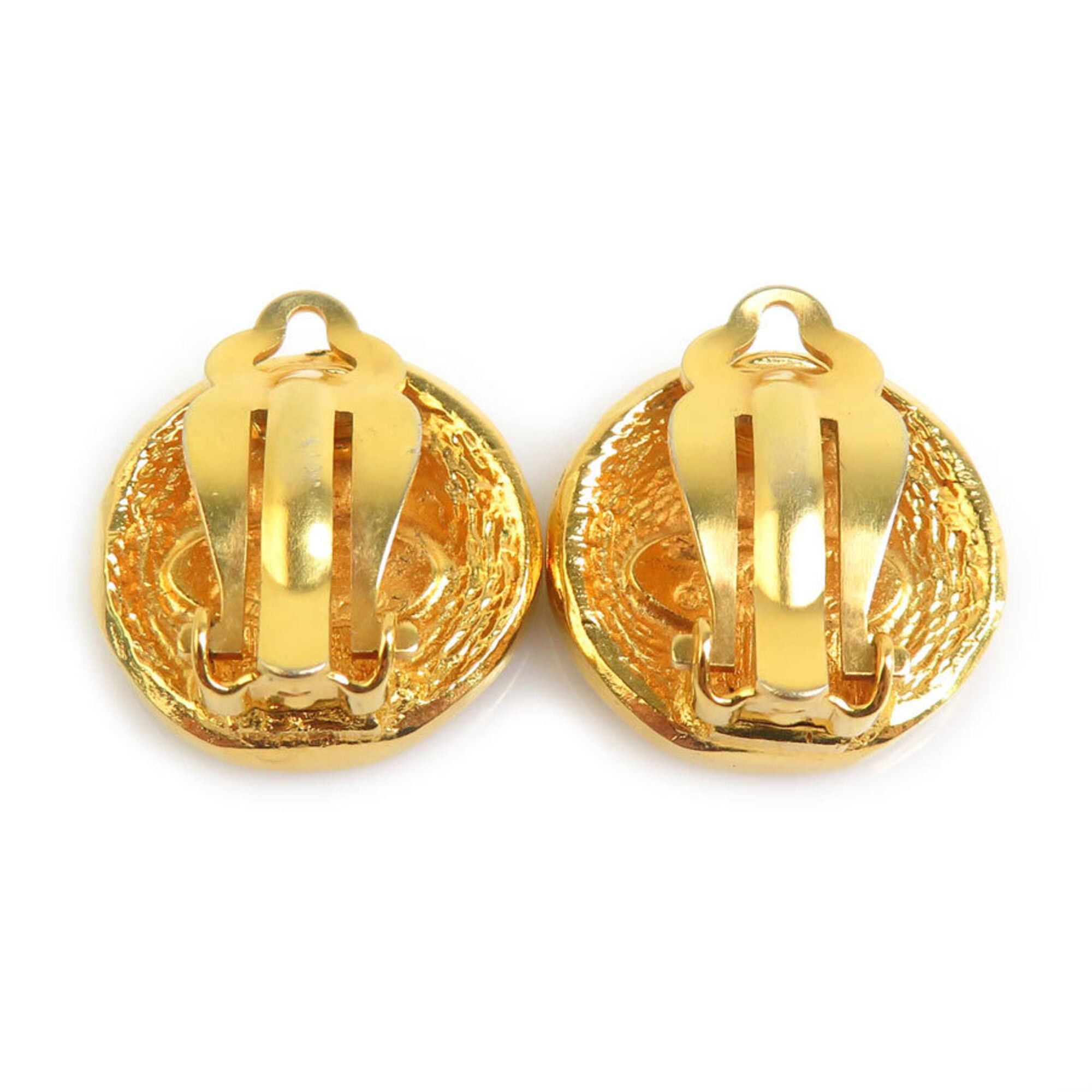 Chanel Chanel Earrings Vintage Metal Gold Women's h32169j Size ONE SIZE - 5 Thumbnail