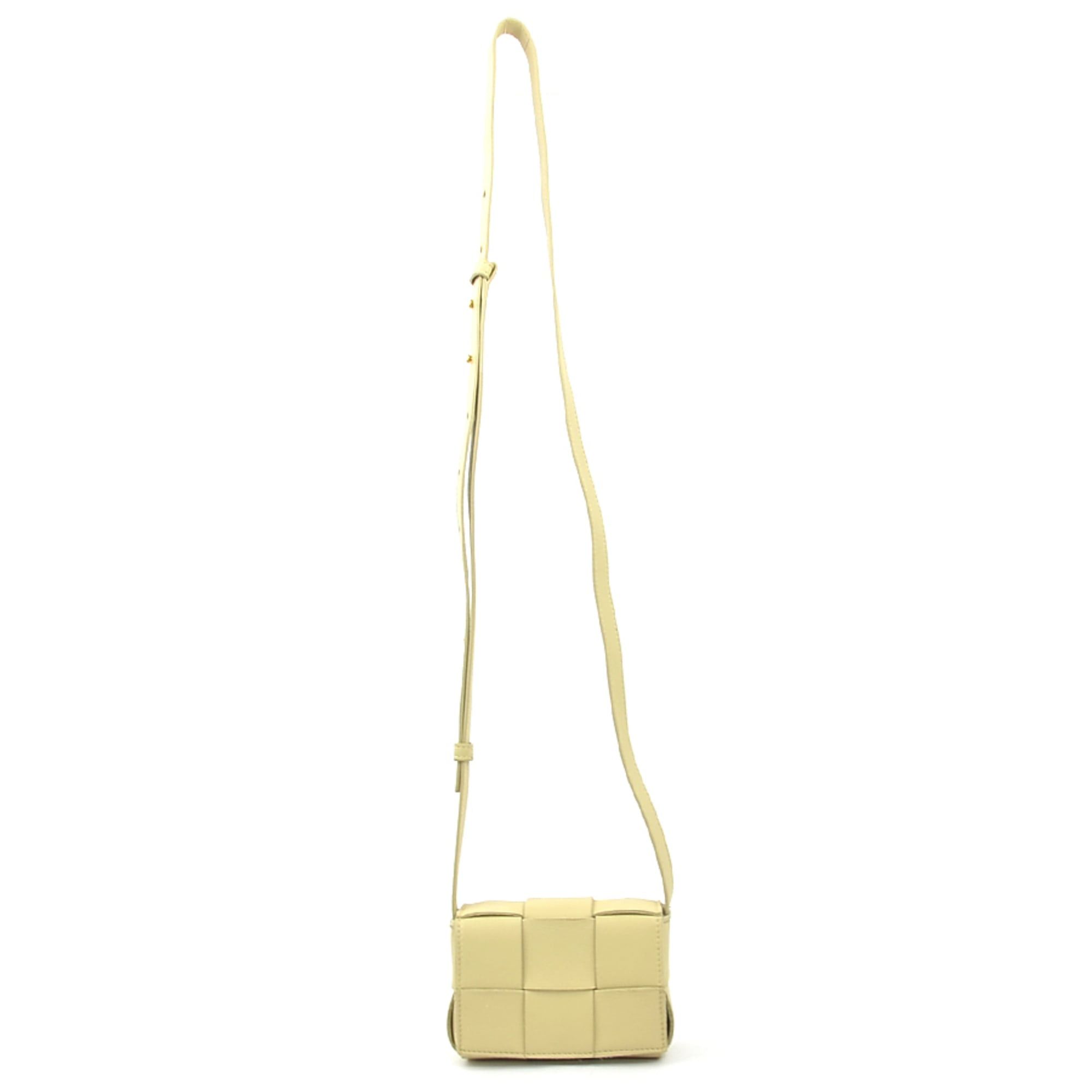 Bottega Veneta Bottega Veneta shoulder bag, Candy Cassette design, leather, beige, women's, h32162k Size ONE SIZE - 13 Thumbnail