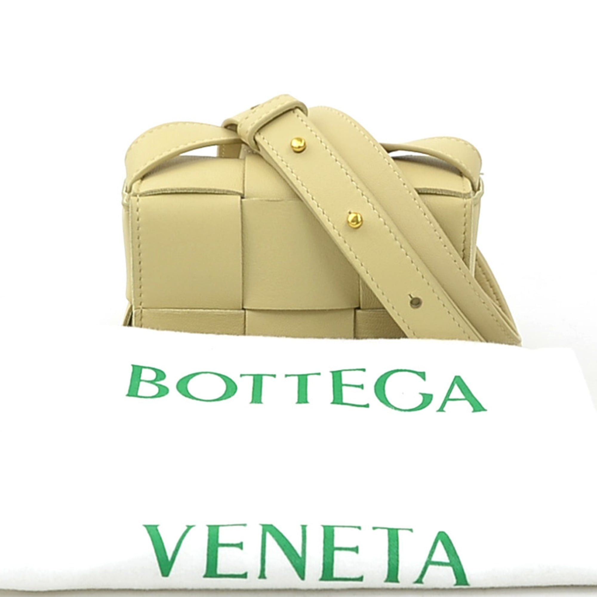 Bottega Veneta Bottega Veneta shoulder bag, Candy Cassette design, leather, beige, women's, h32162k Size ONE SIZE - 14 Thumbnail