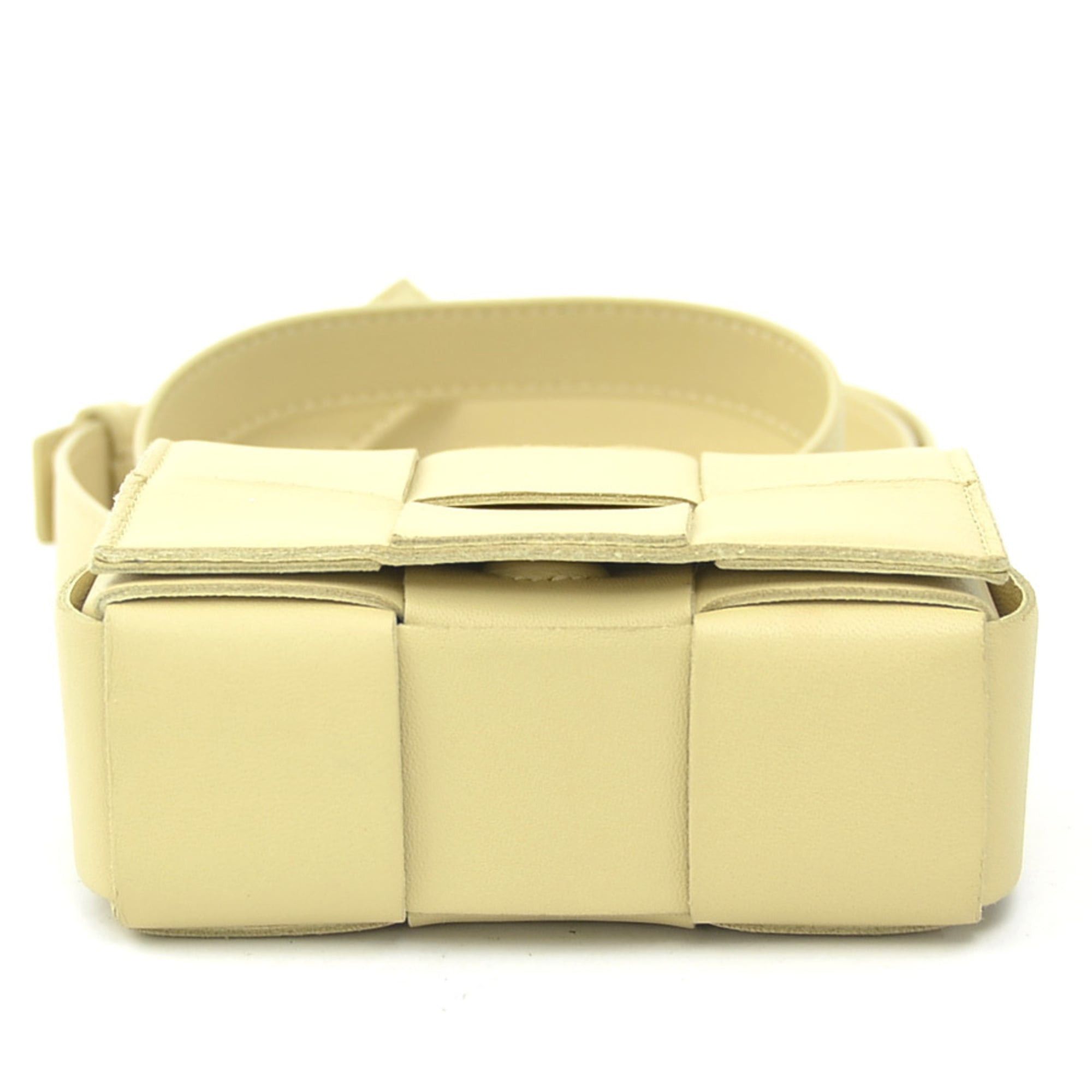Bottega Veneta Bottega Veneta shoulder bag, Candy Cassette design, leather, beige, women's, h32162k Size ONE SIZE - 4 Thumbnail