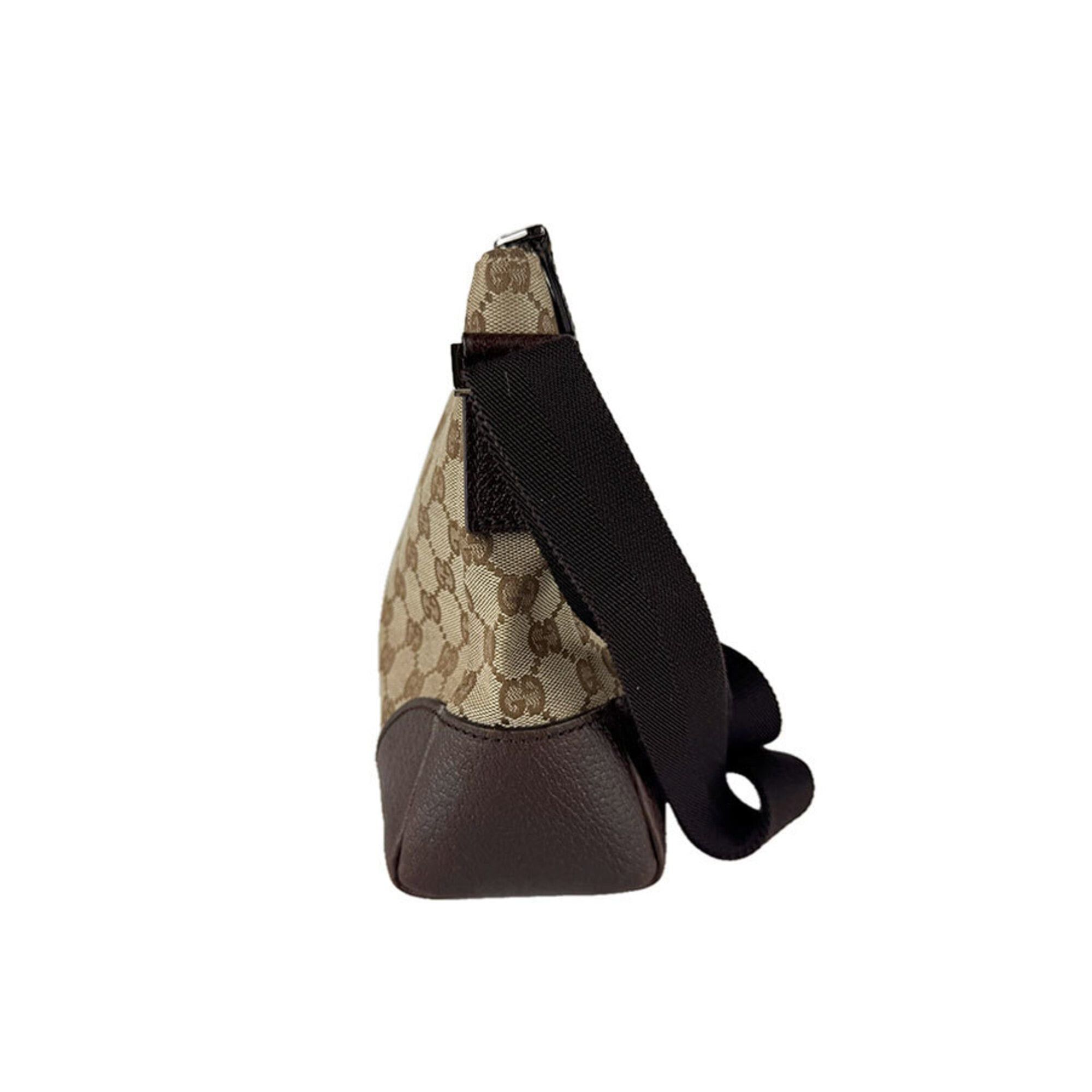 Gucci Gucci Shoulder Bag GG Canvas Leather Brown Men's Women's 114273 z9426 Size ONE SIZE - 2 Thumbnail