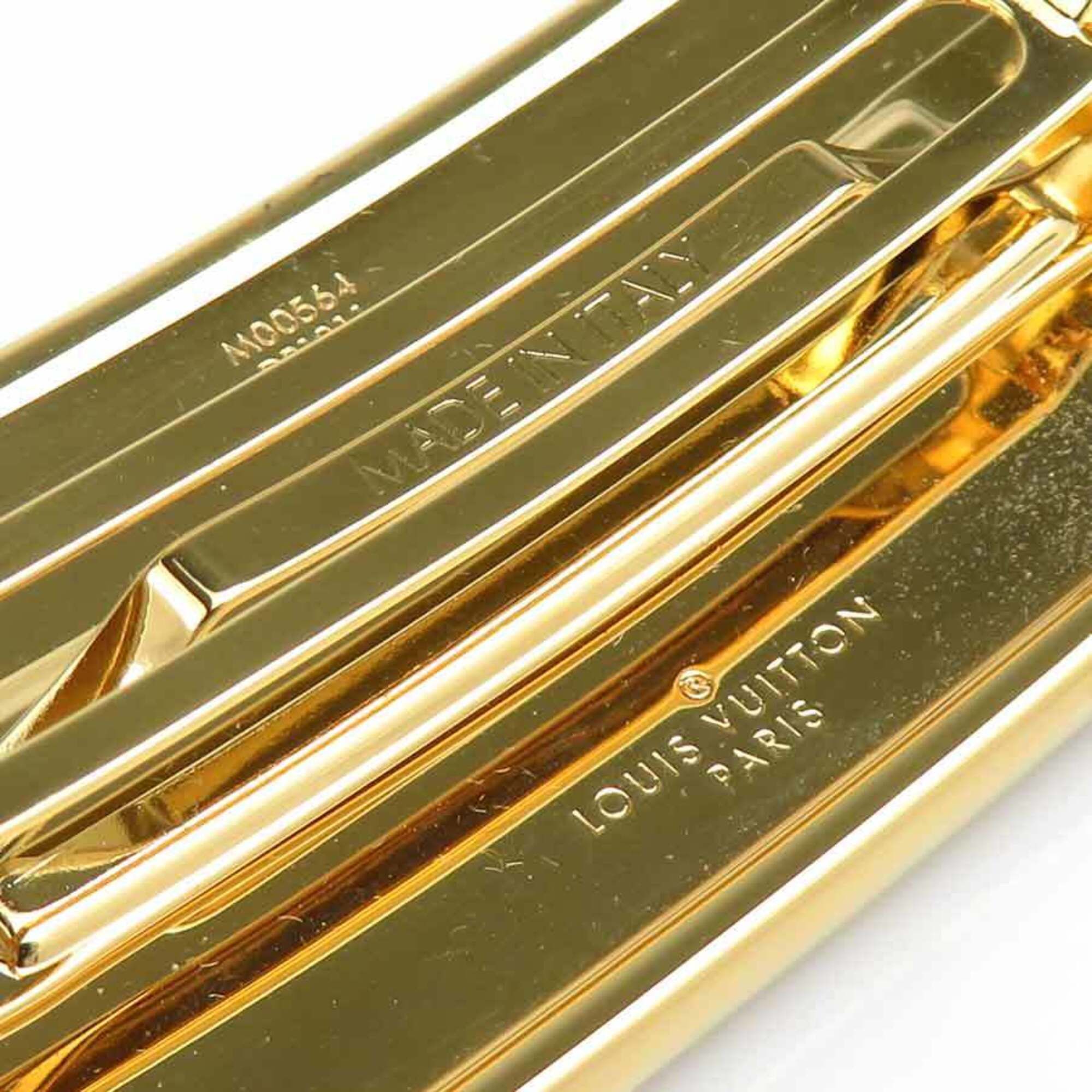 Louis Vuitton Louis Vuitton Cruiser Metal Barrette, Black & Gold, Women's, M00564 h32178i Size ONE SIZE - 11 Thumbnail
