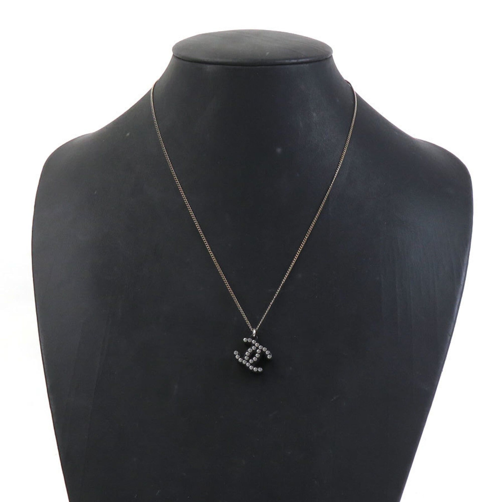Chanel Chanel Necklace Resin Metal Black Women's h32176i Size ONE SIZE - 10 Thumbnail